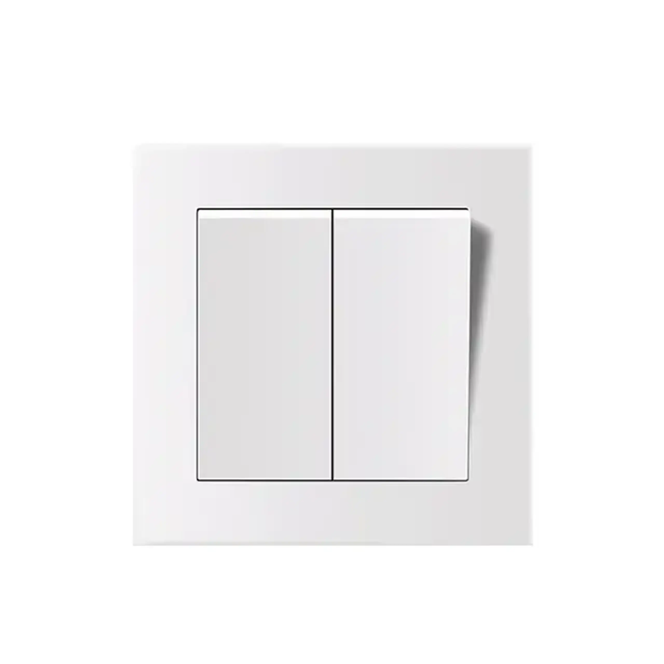 Întrerupător dublu rosa 10 A 220 - 240 V grafit Elmos - Culoare Alb