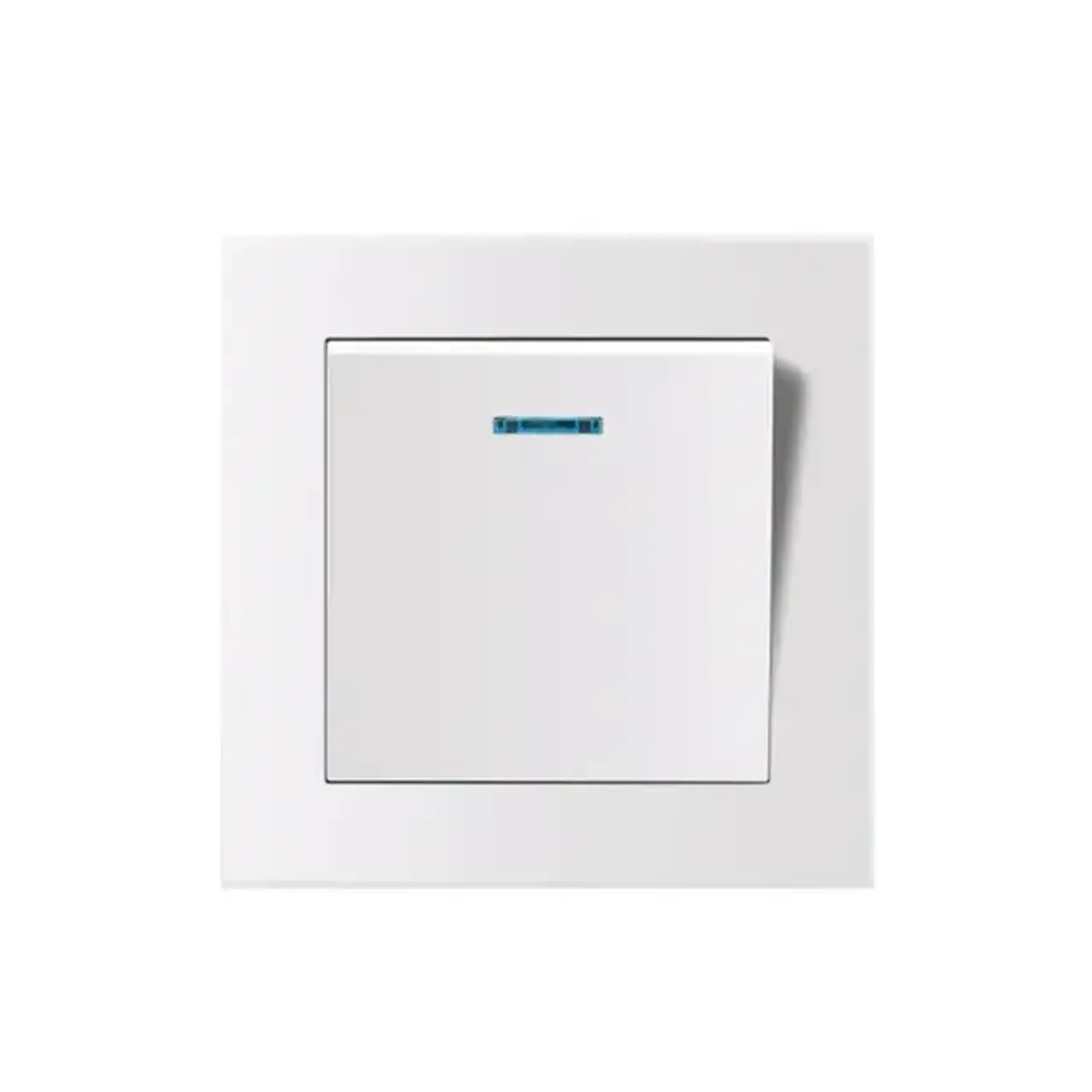 Întrerupător cu indicator 10 A 220 - 240 V alb Elmos