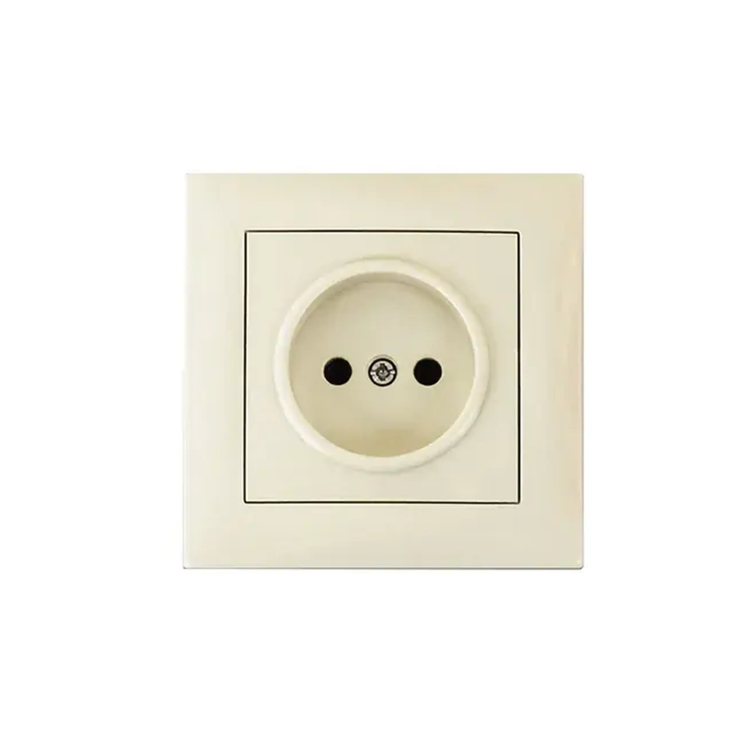 Priză unitară rosa 16 A 220 - 240 V alb Elmos - Culoare Crem