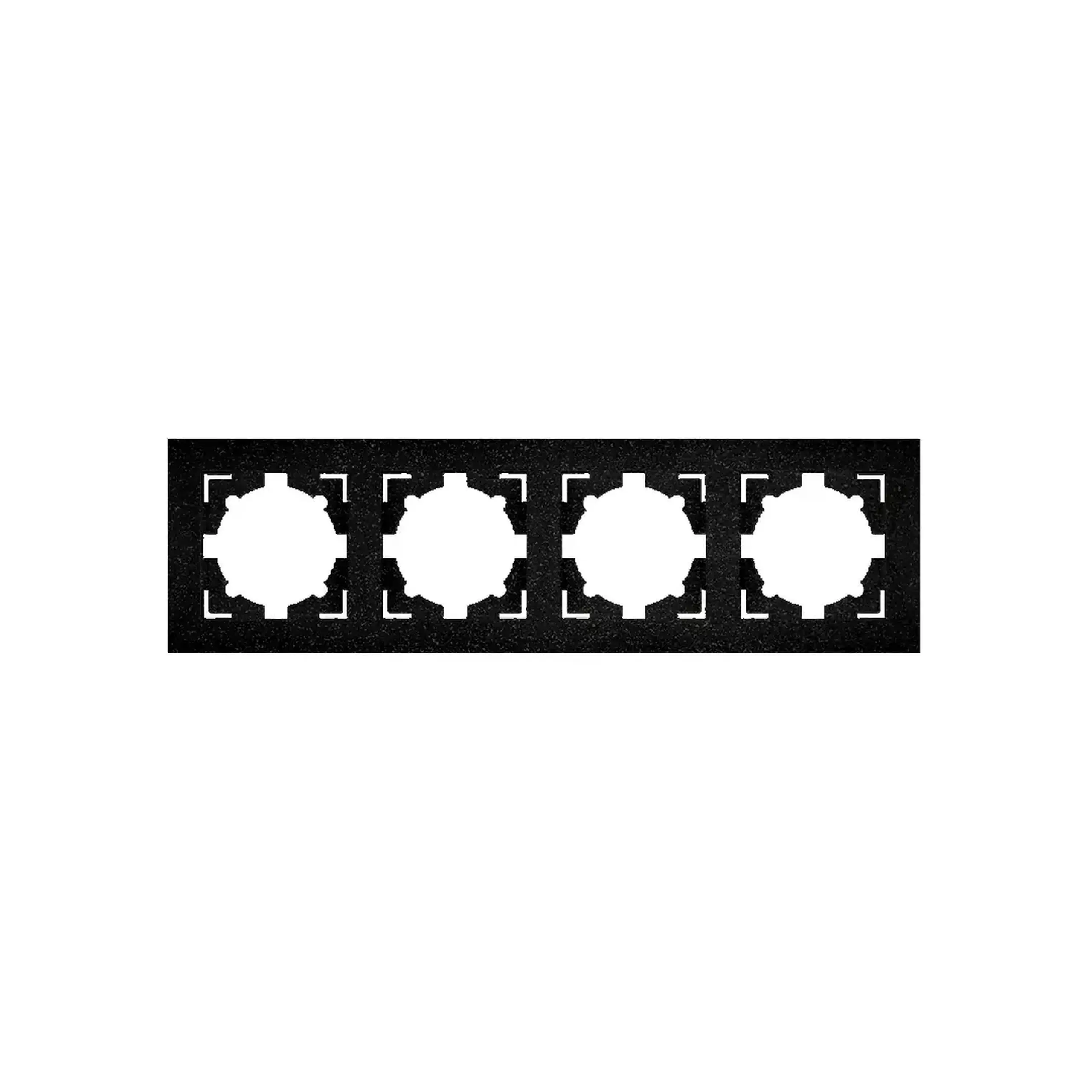 Ramă cu 2 locuri grafit verticală / Orizontală Elmos - Dimensiuni (L x W x H x Ø) 320 x 80 mm