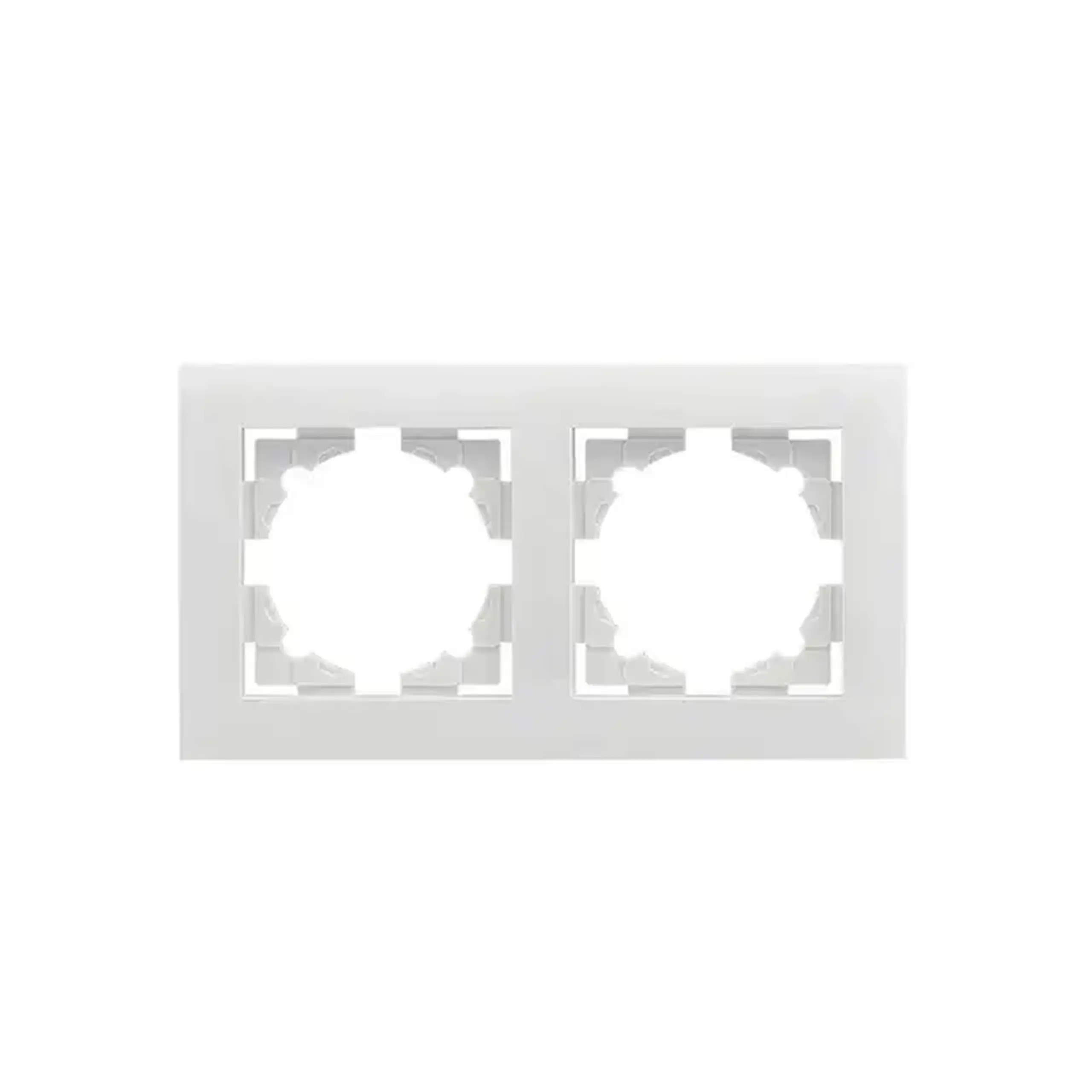 Ramă cu 2 locuri alb verticală / Orizontală Elmos - Dimensiuni (L x W x H x Ø) 160 x 80 mm