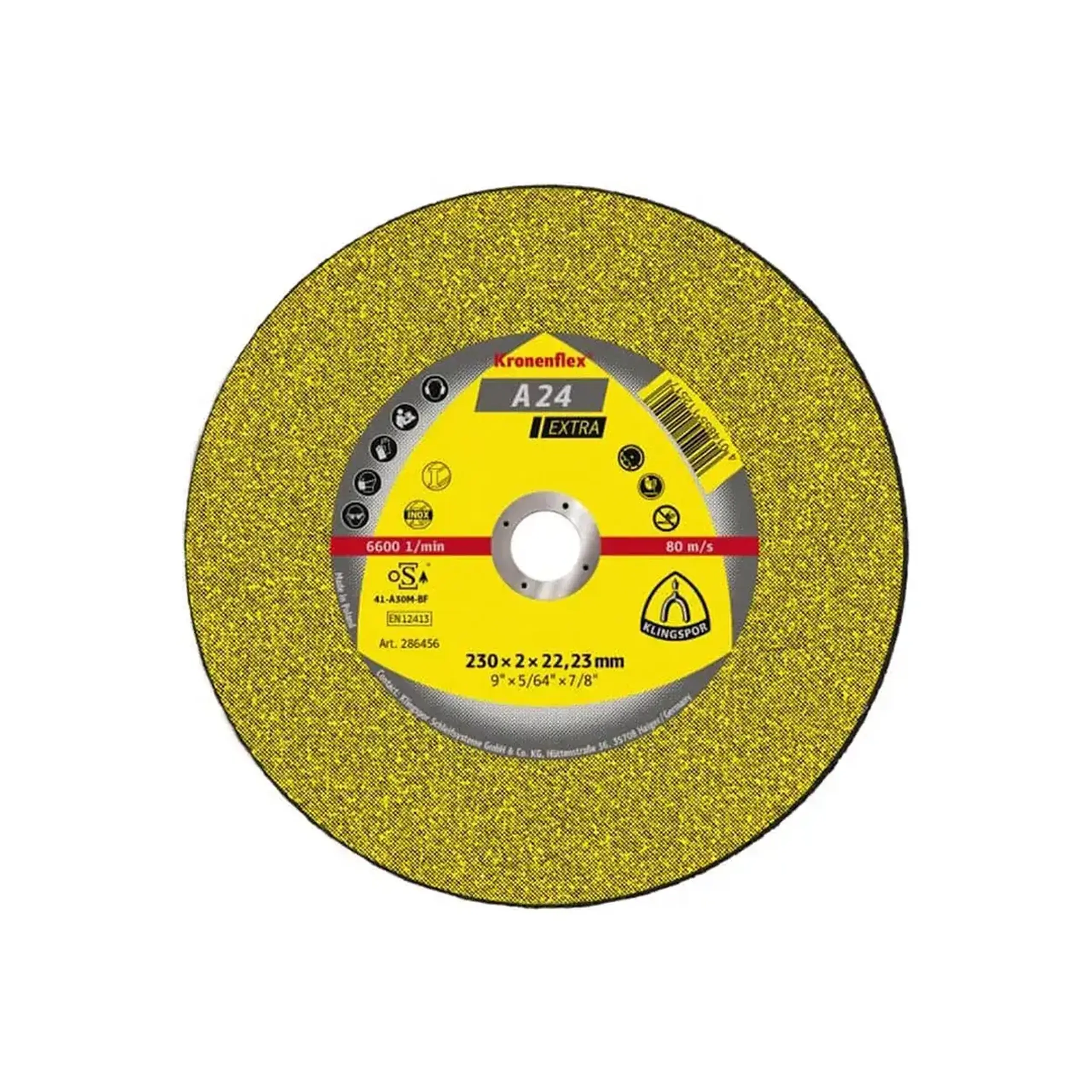 Disc de tăiat pentru metal EXTRA A24 125 * 22 mm Klingspor - Diametru 230 *