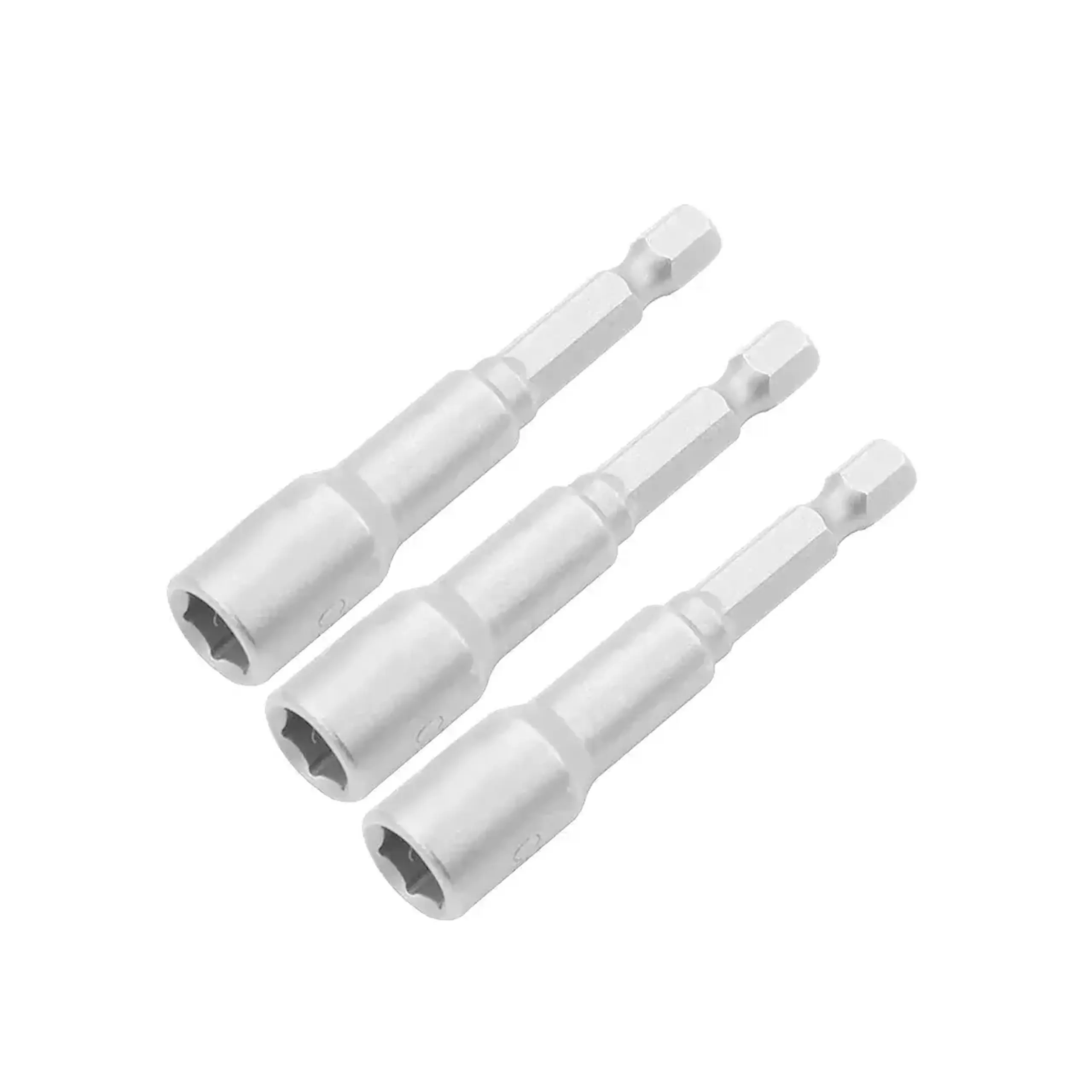 Set biți tubulari hexagonal 3 buc. 6 mm 1/4" 65 mm TOLSEN - Mărime cheie 7 mm
