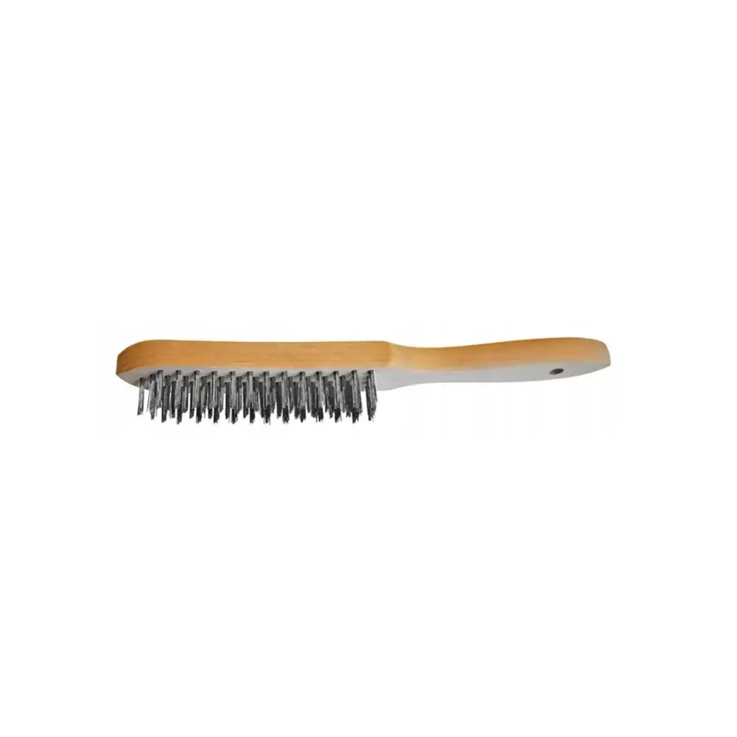 Perie de sârmă 4 rânduri cu mâner de lemn 140 mm S&R