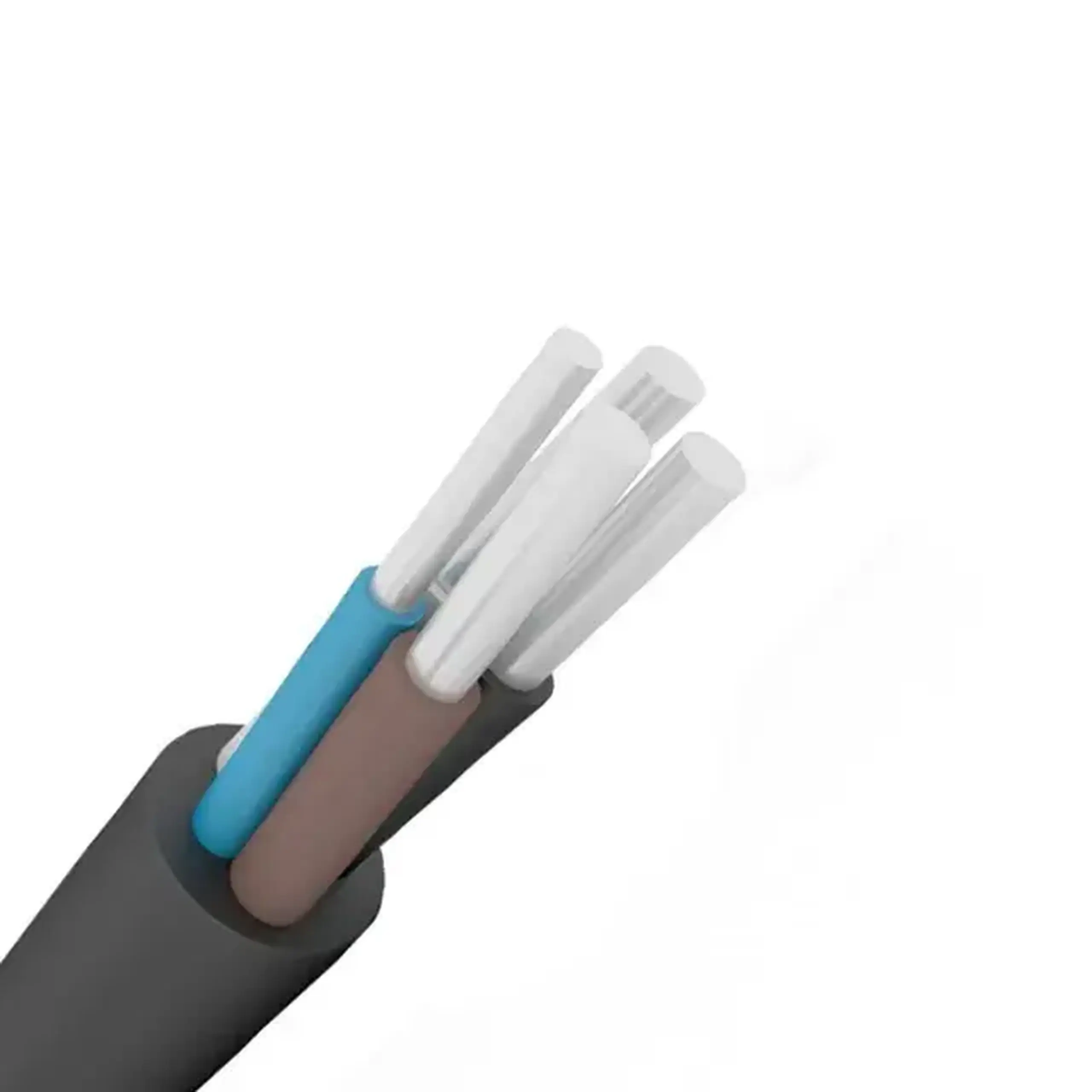 Cablu AVVG 3+1 6 mm² + 4 mm² Negru Aluminiu