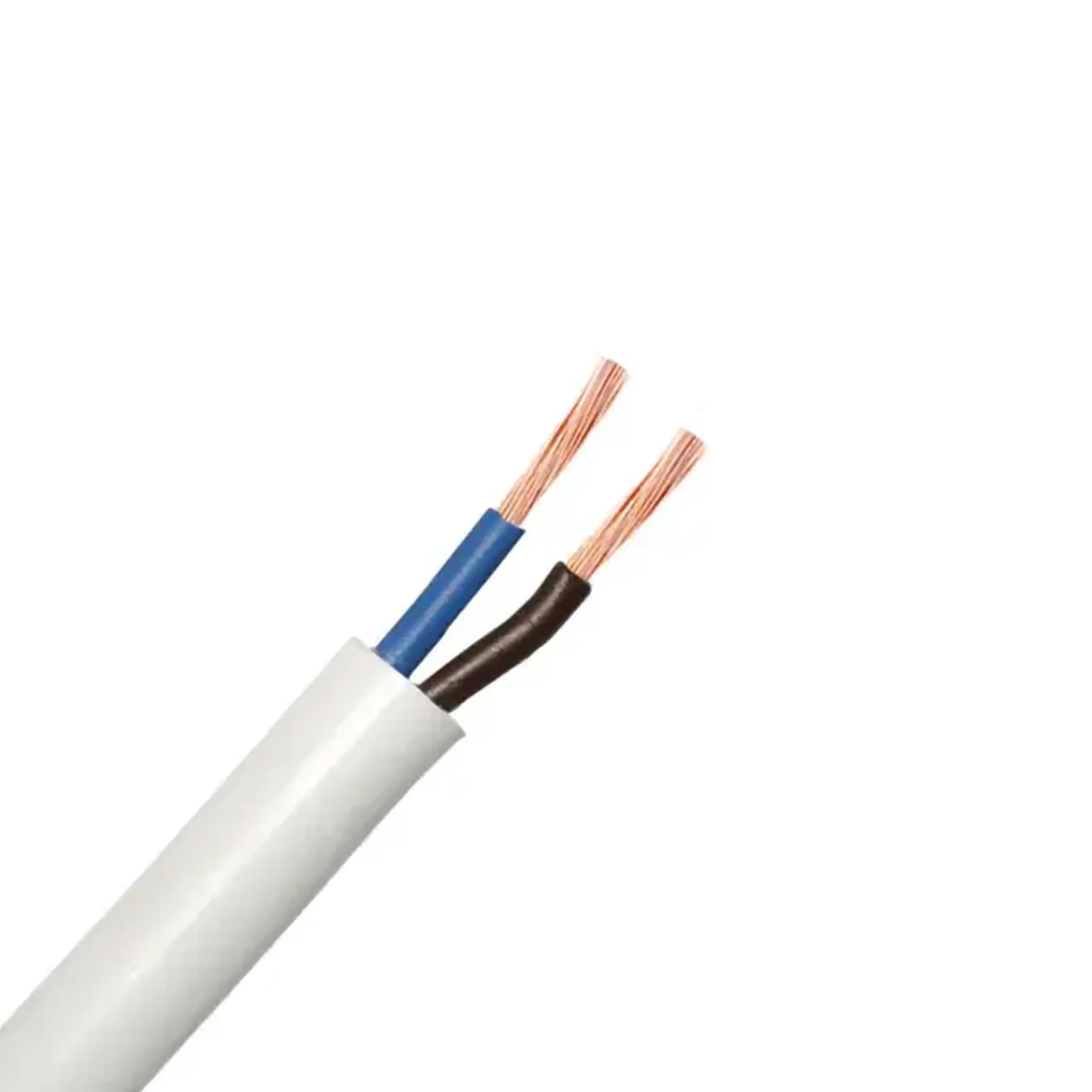 Fir electric H03VV-F 2 * 0.5 mm² Alb Cupru