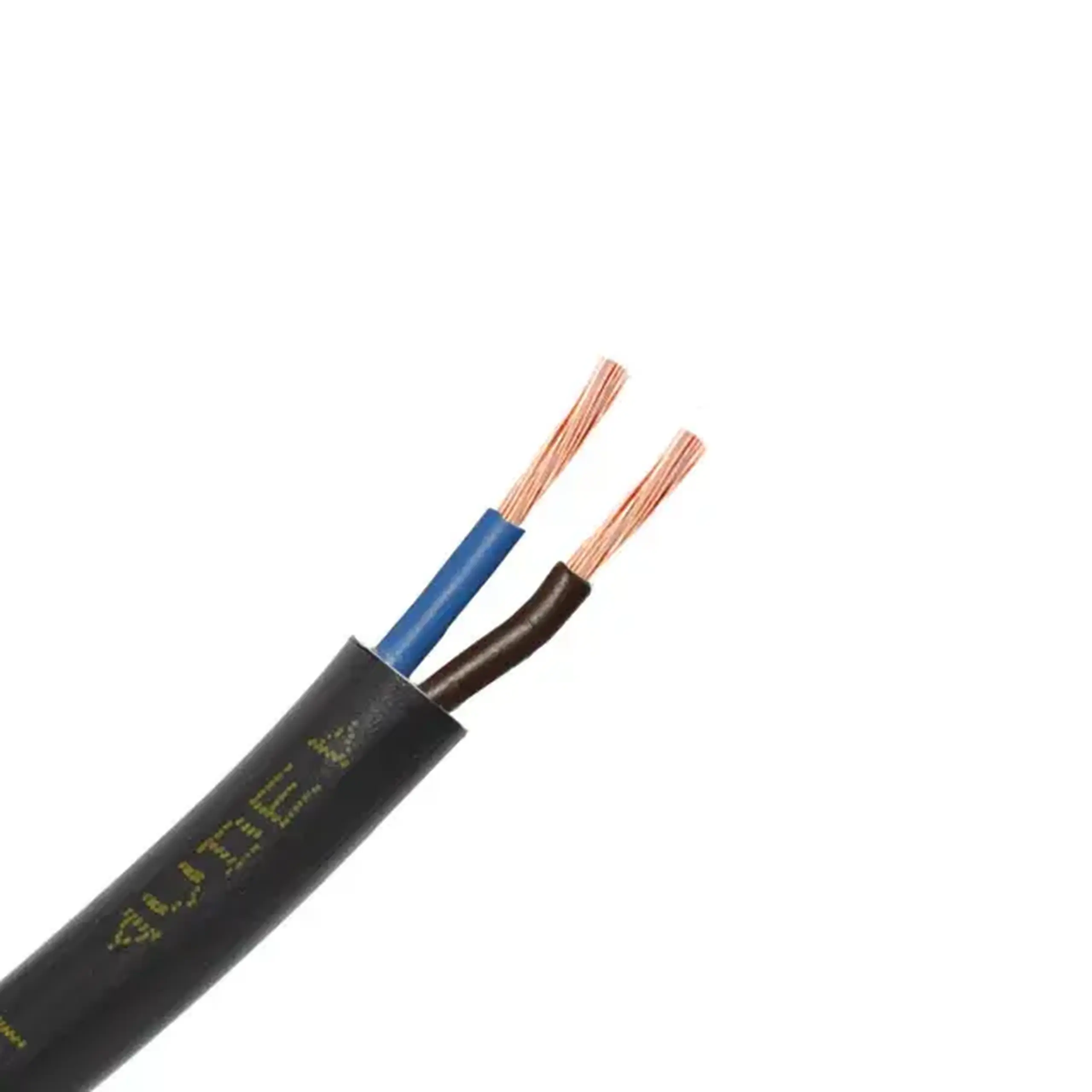 Fir electric H05VV-F 2 * 1.5 mm² negru cupru