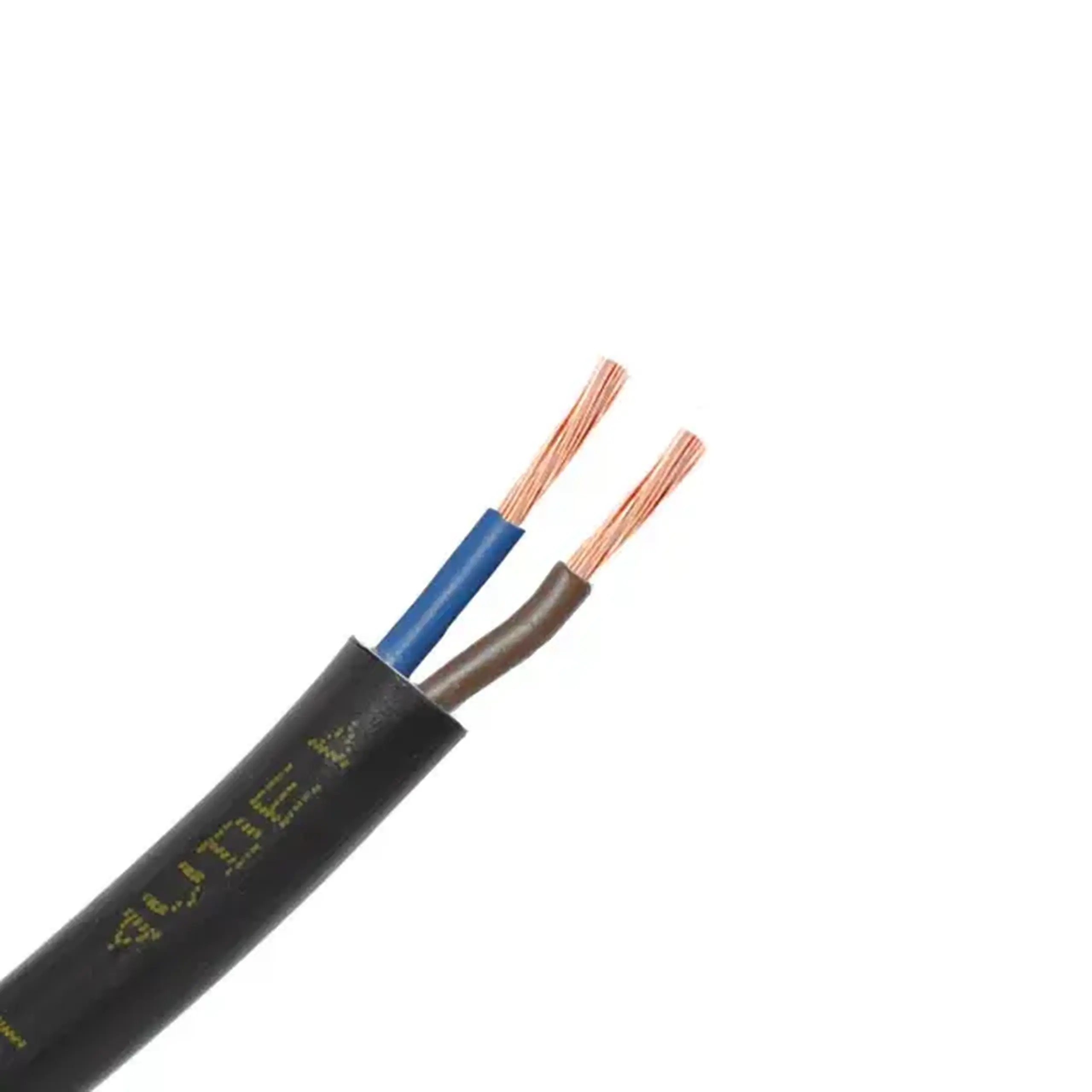 Fir electric H05VV-F 2 * 4 mm² negru cupru