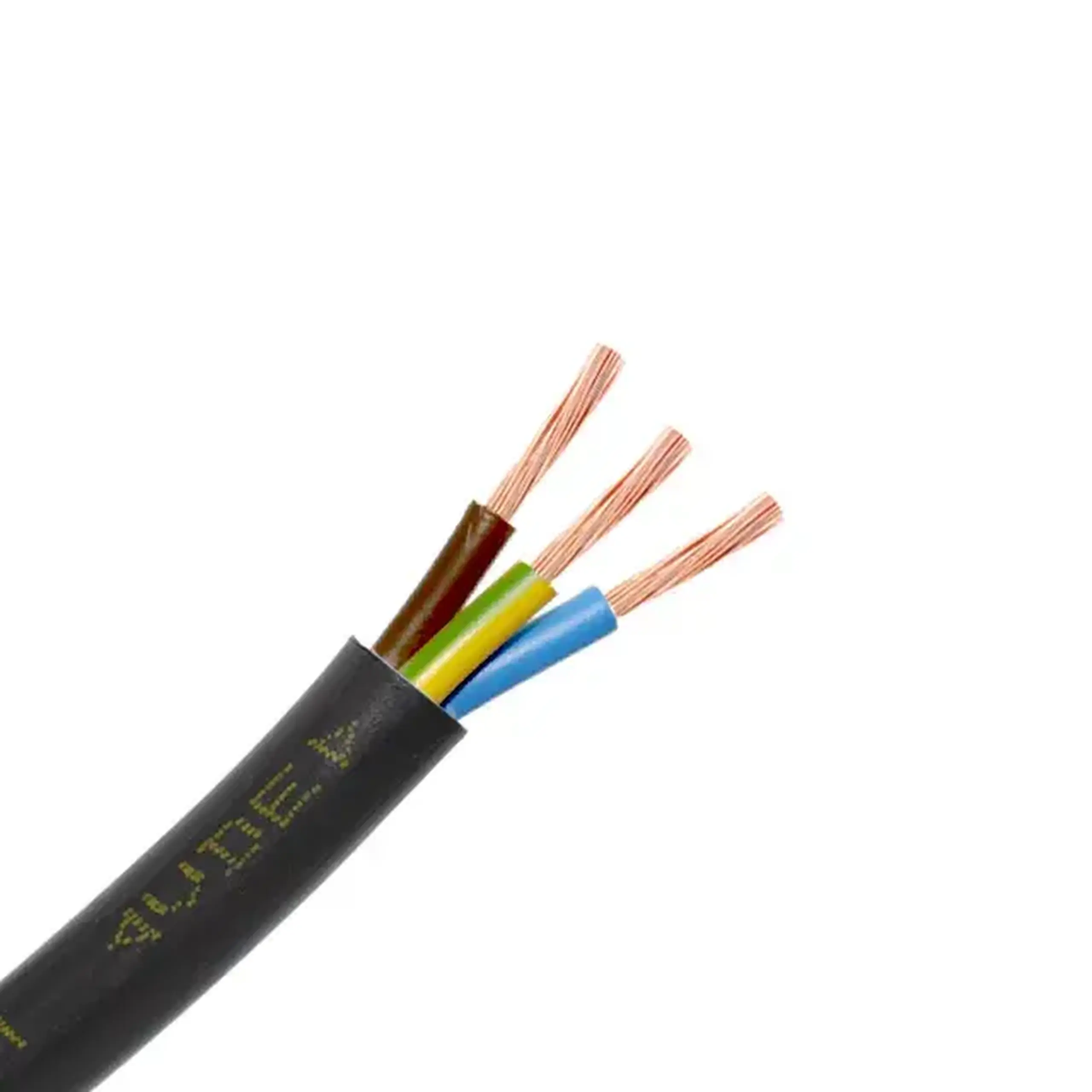 Fir electric H05VV-F 3 * 1.5 mm² negru cupru