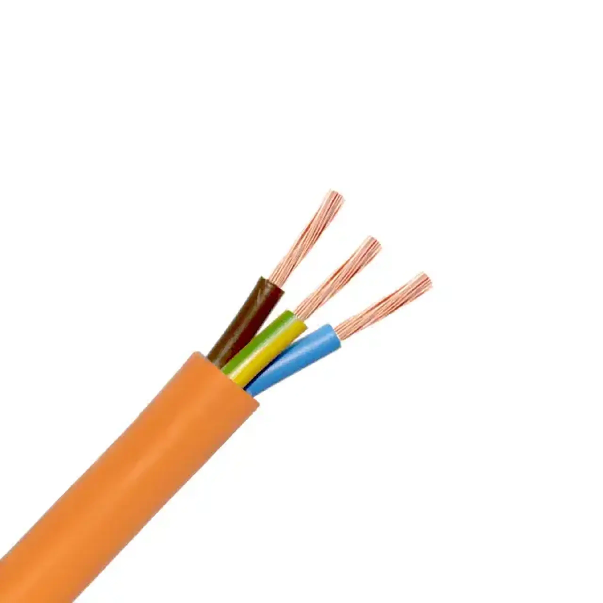 Fir electric H05VV-F 3 * 1.5 mm² orange cupru