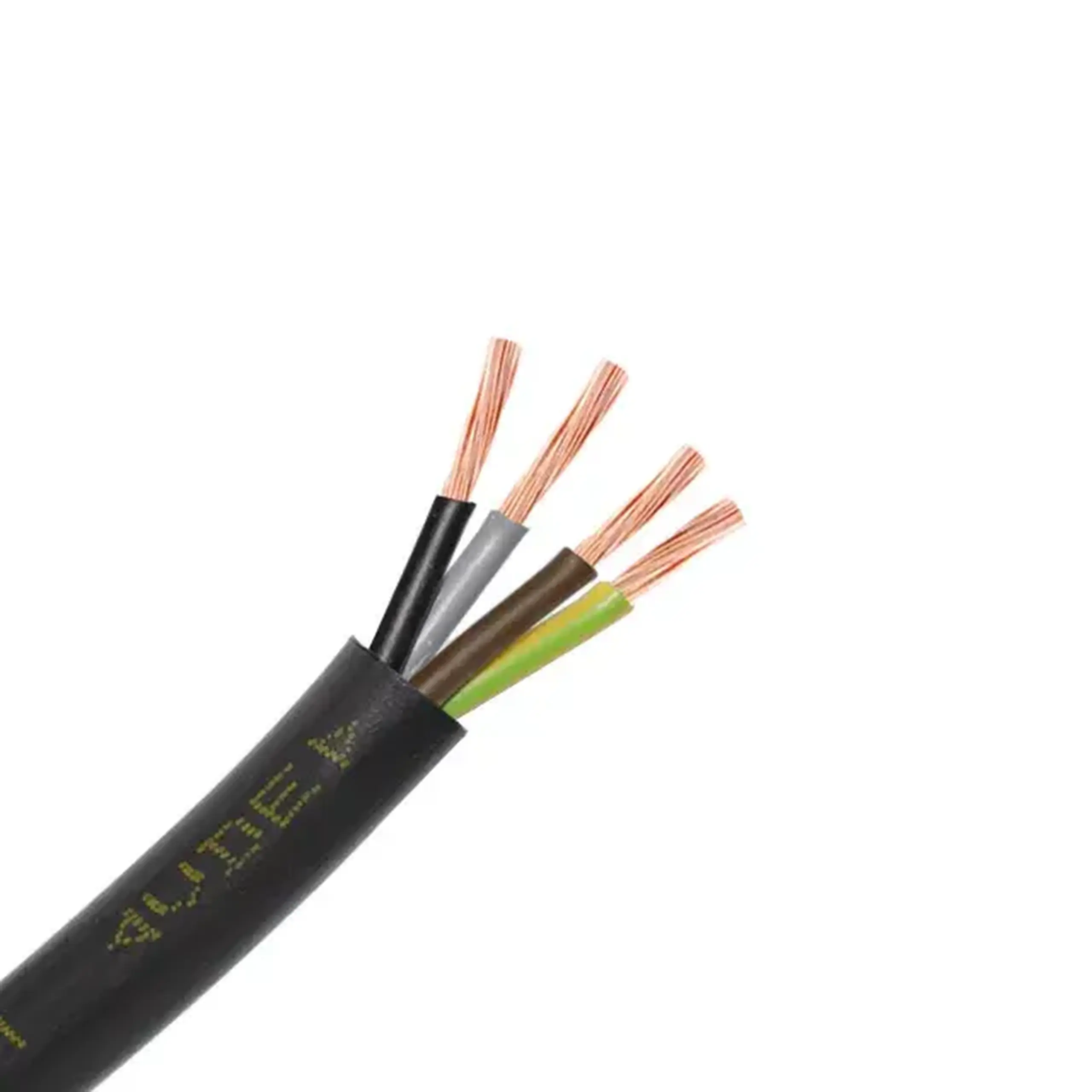 Fir electric H05VV-F 4 * 4 mm² negru cupru
