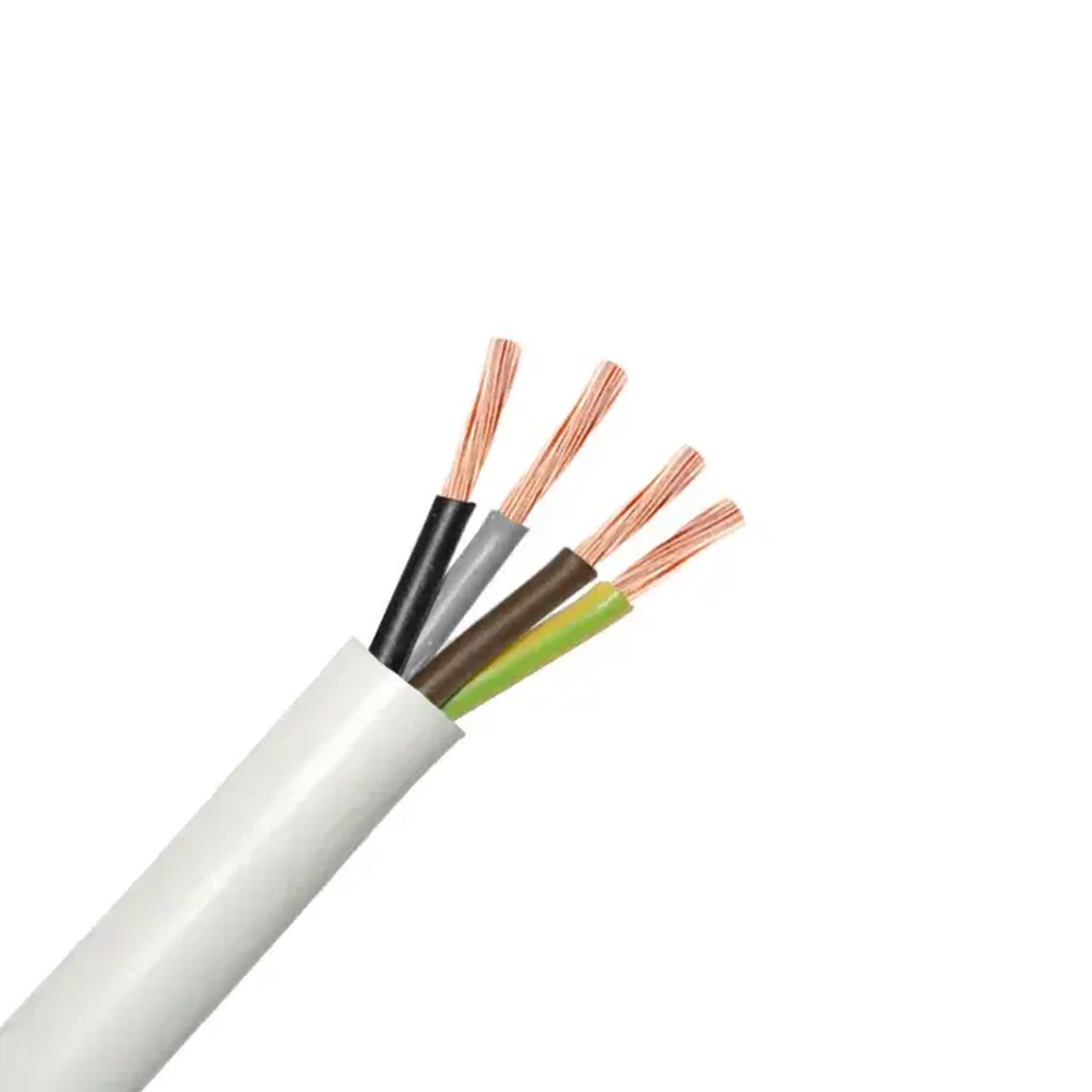Fir electric H05VV-F 4 * 4 mm² alb cupru