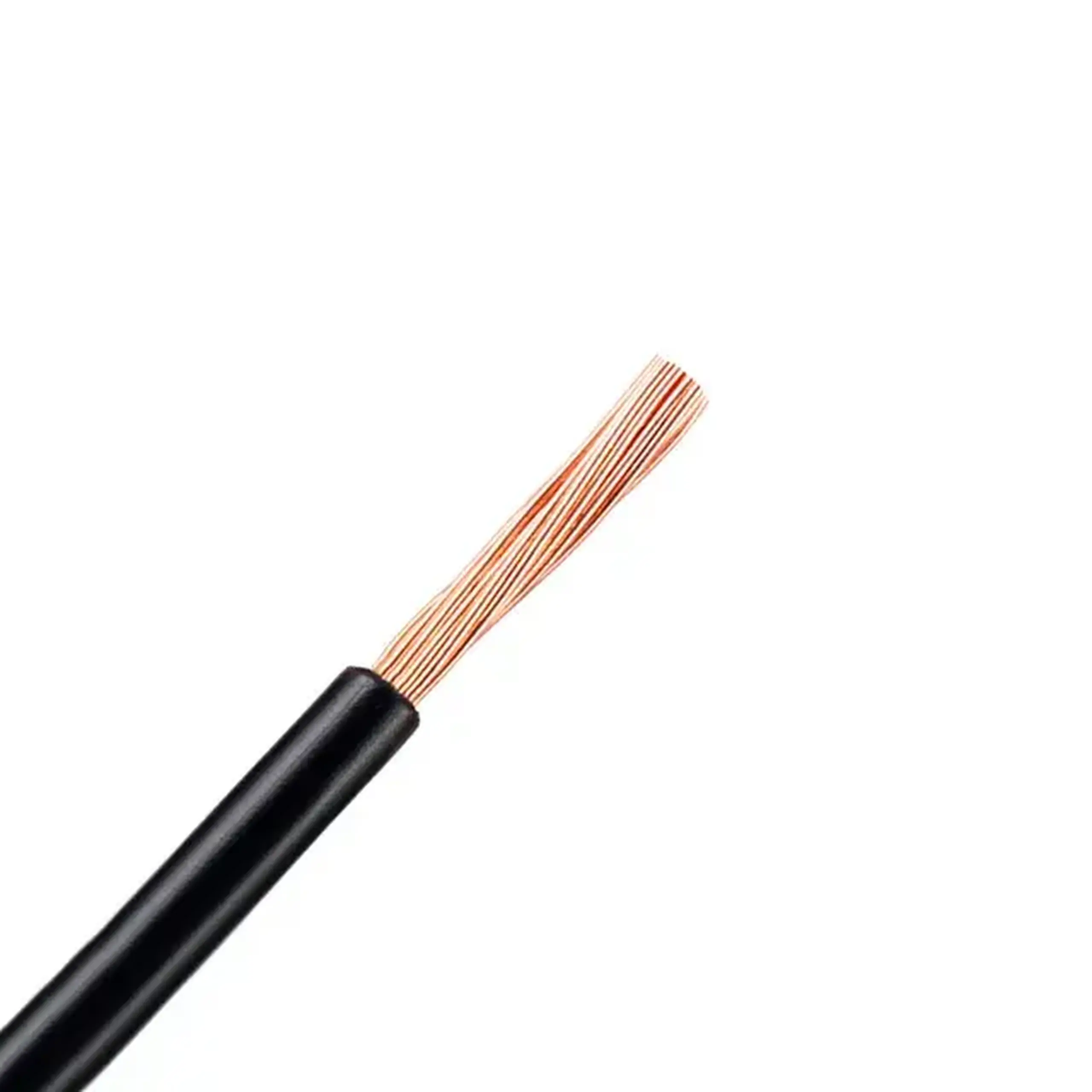 Fir electric H07V-K 1 * 6 mm² negru cupru