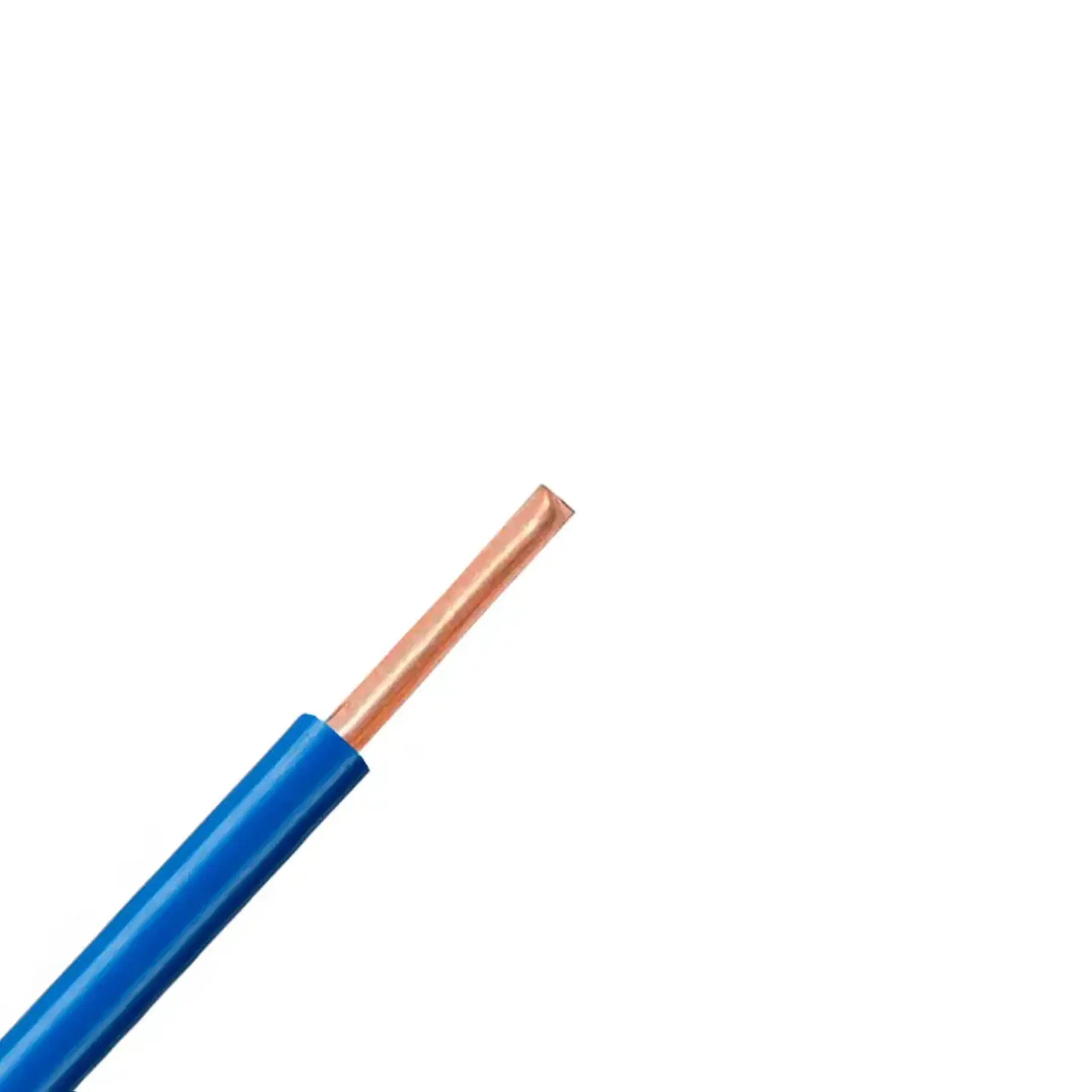 Fir electric H07V-U 1 * 6 mm² albastru cupru