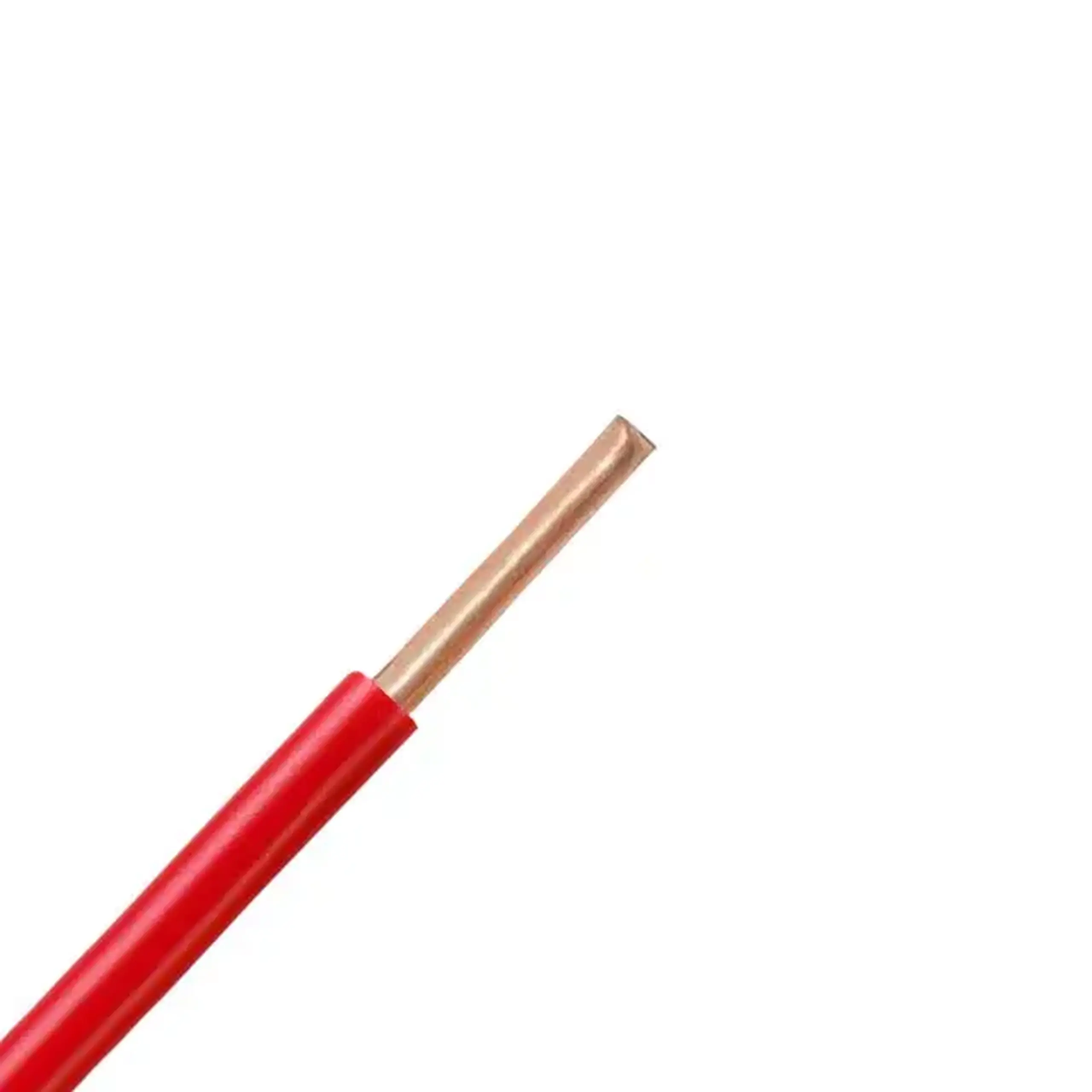 Fir electric H07V-U 1 * 6 mm² roşu cupru