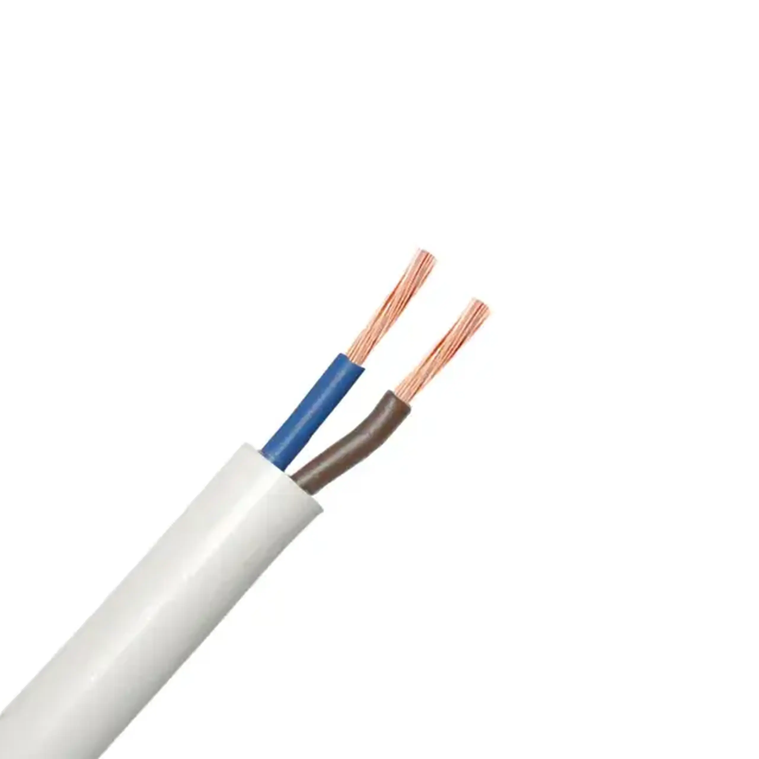 Fir electric PVS 2 * 4 mm² alb cupru