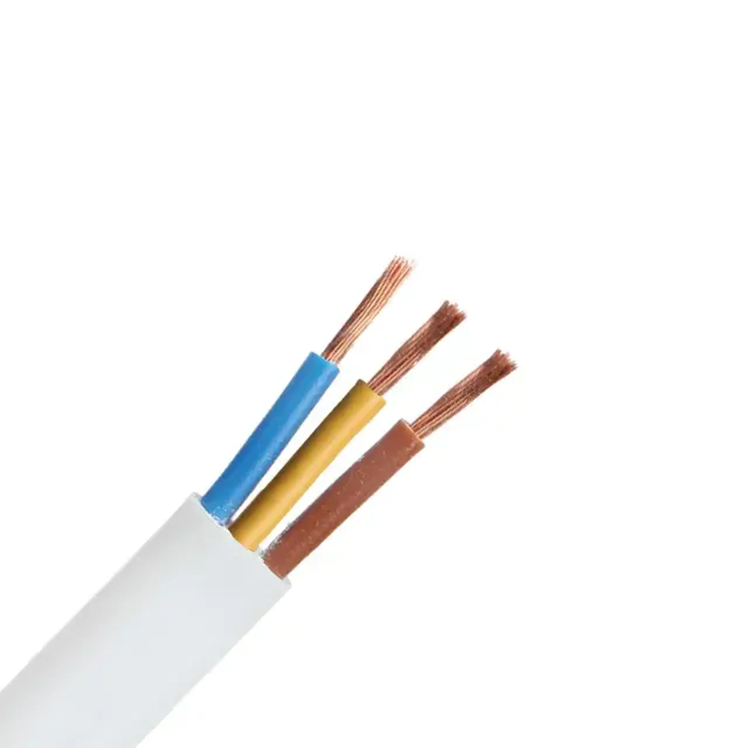 Fir electric ȘVVP 3 * 1.5 mm² alb cupru
