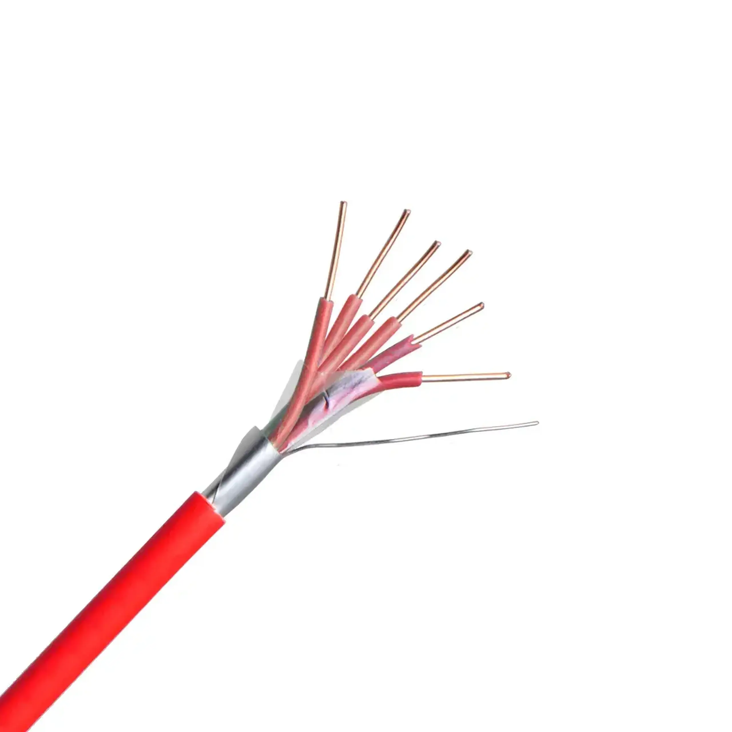Cablu alarmă RECBER J-H (ST)H BMK 6 * 0.8 mm² roşu cupru