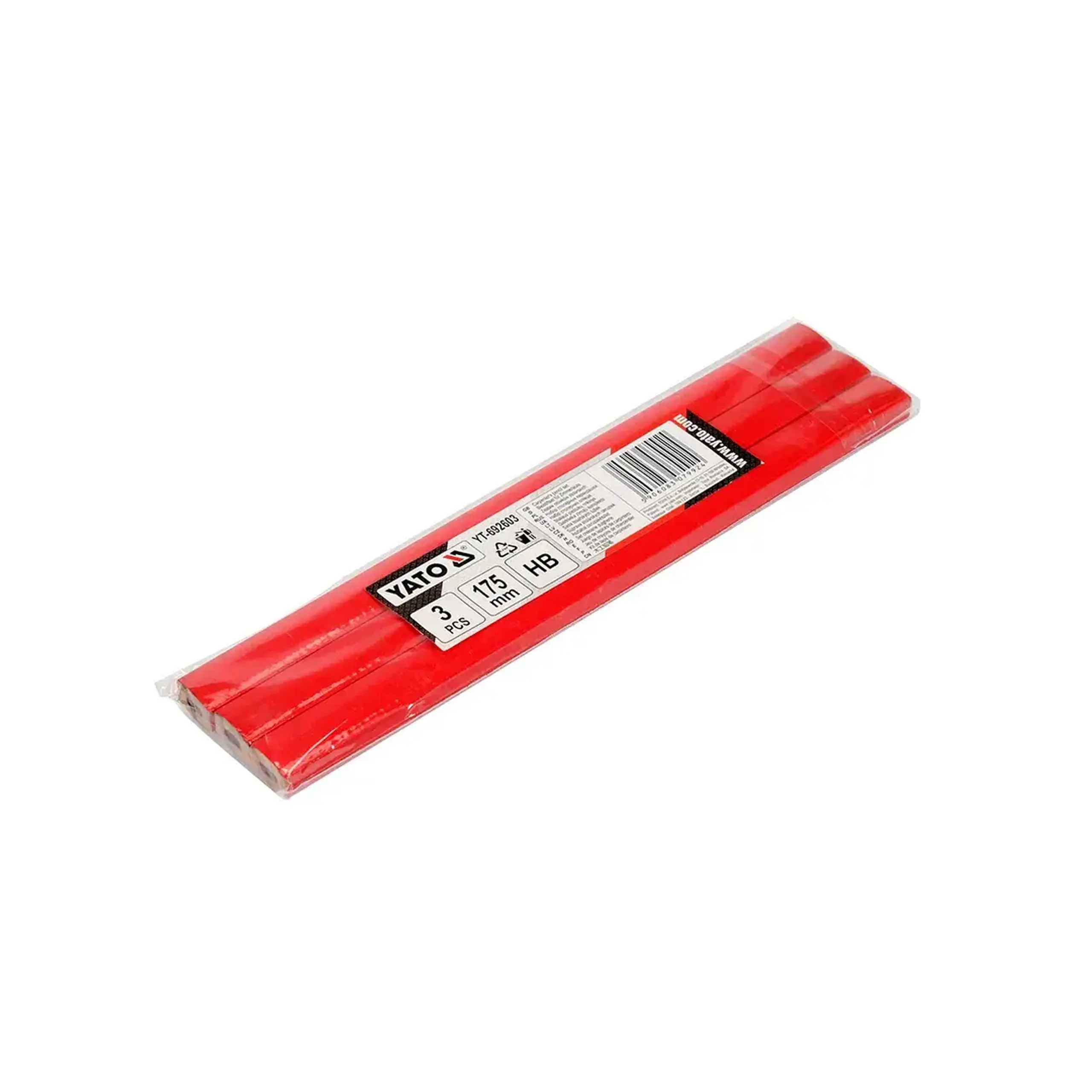 Set creioane pentru construcție Yato YT692603 175 mm negru