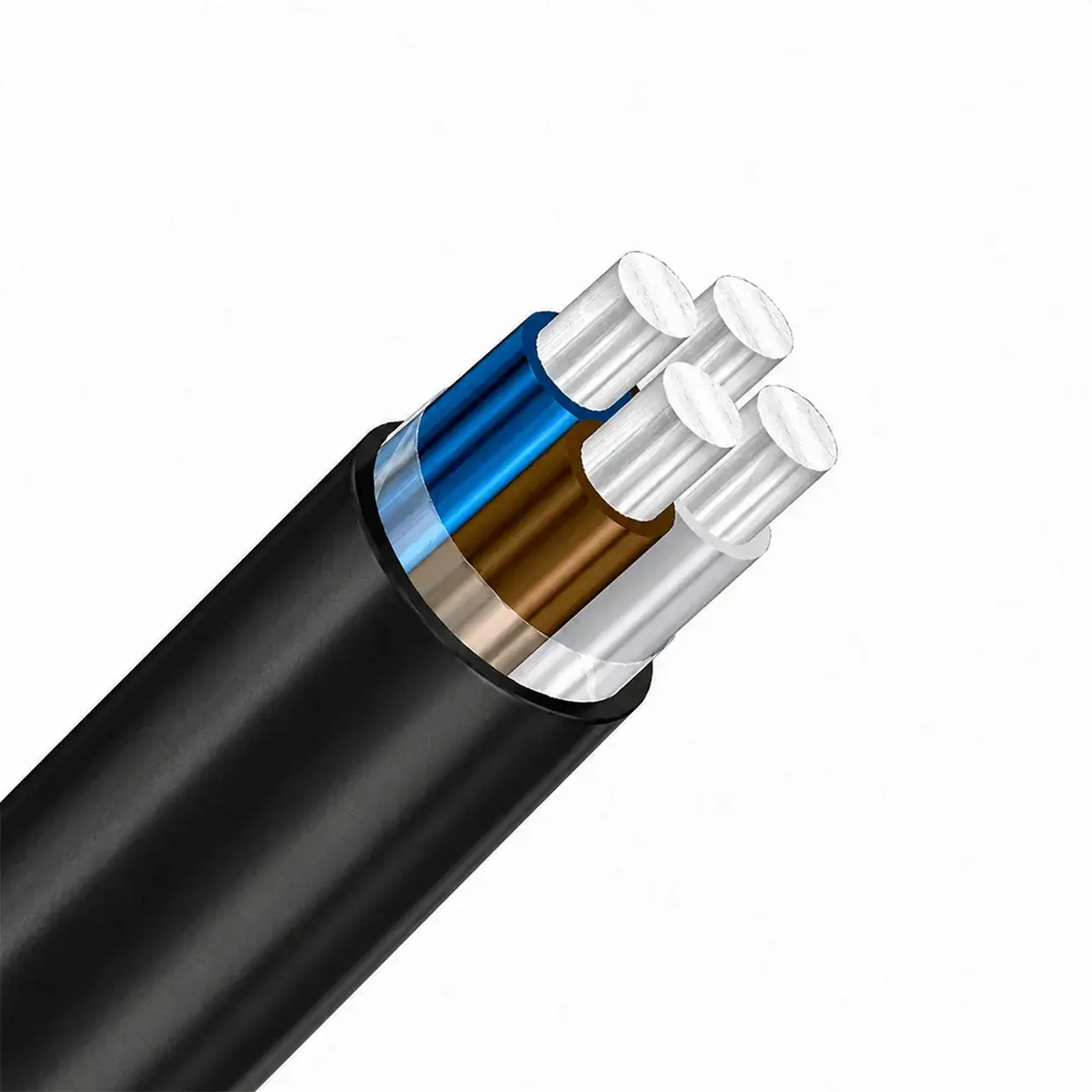 Cablu AC2XY 4 * 16 mm² Negru Aluminiu - 4 * 16 mm²