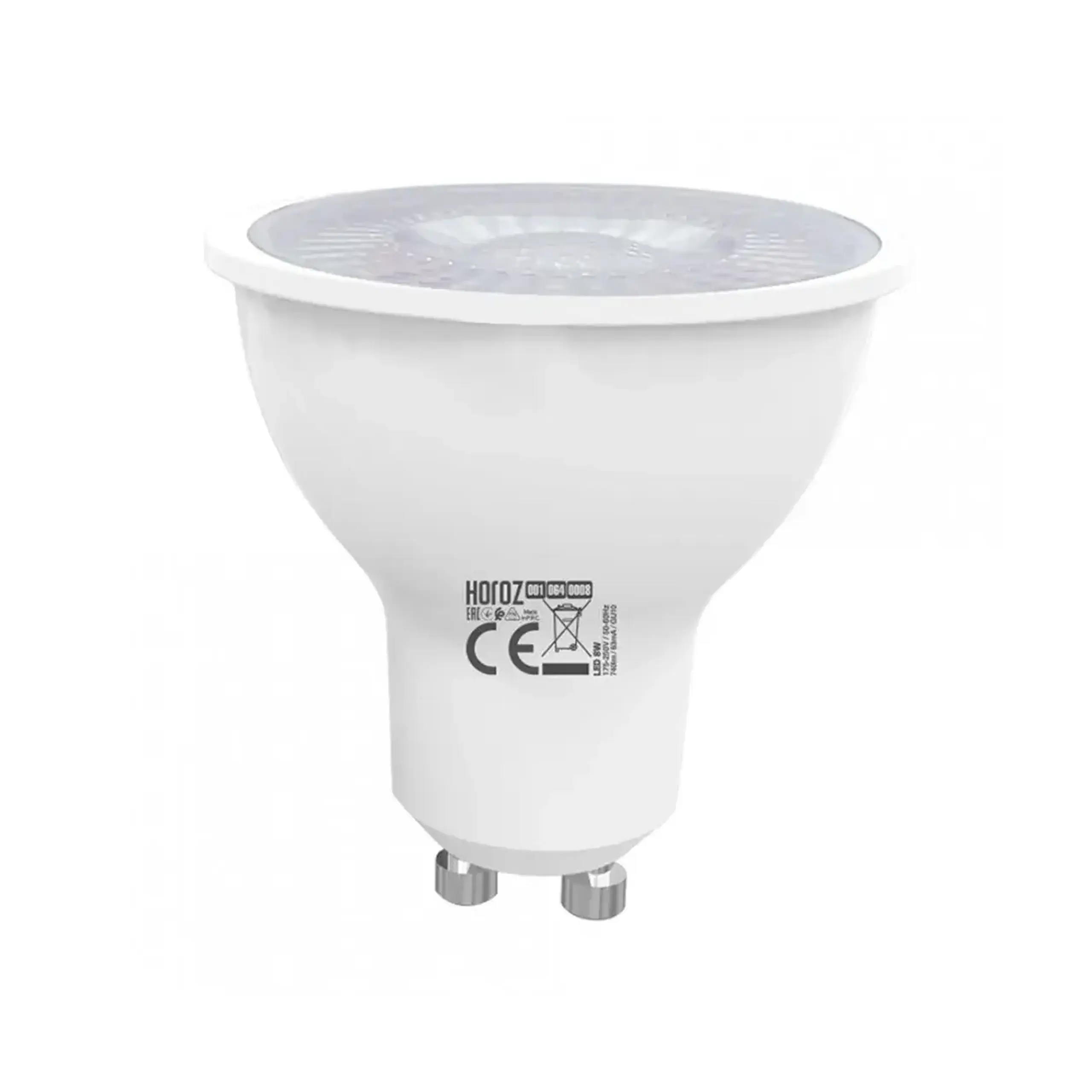 Bec led Horoz CONVEX-8 8 W GU10 4200 K 740 lm 220 - 240 V - Temperatura culoare (K) 4200 K