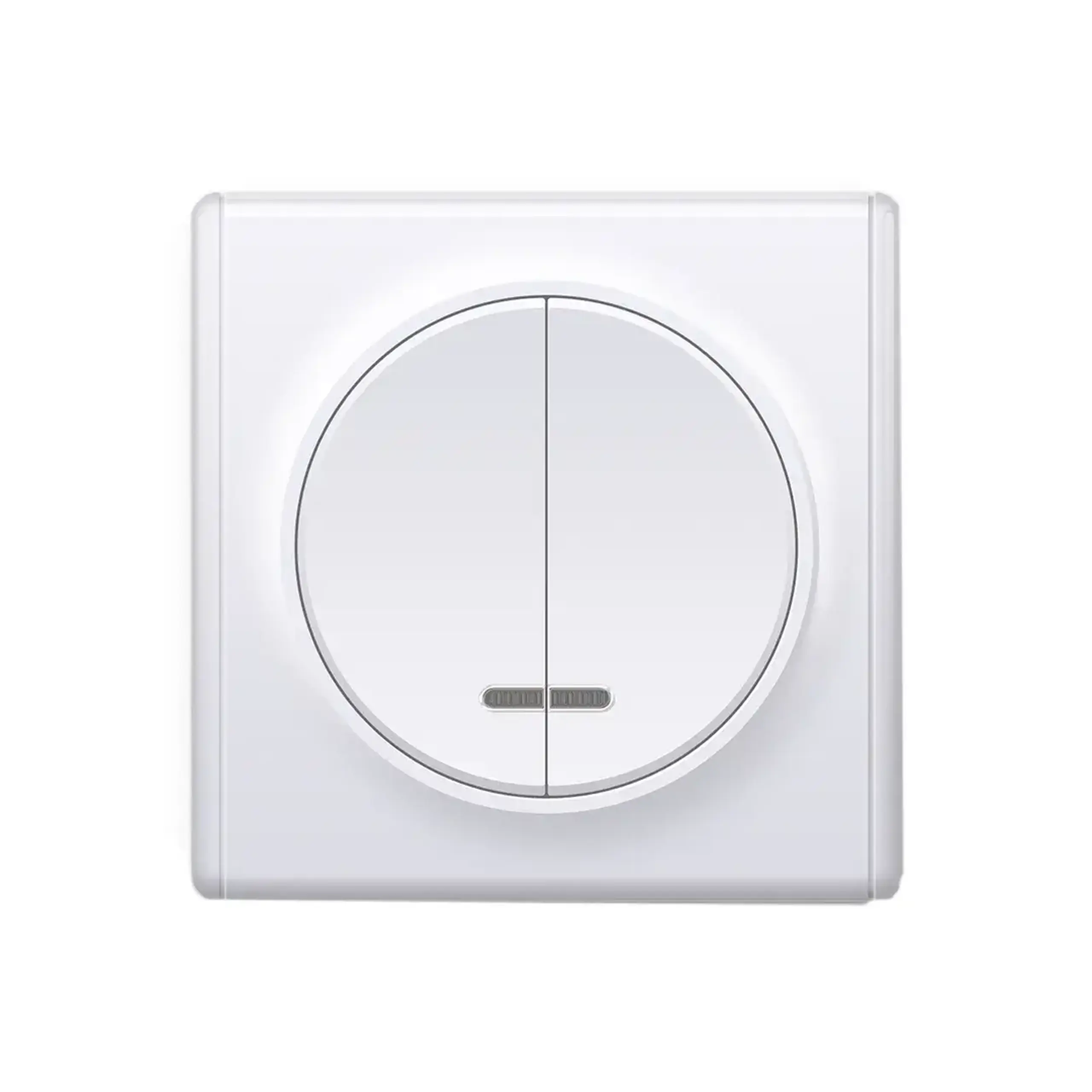 Întrerupător dublu cu indicator 9211-02N Lotus 10 A 220 - 240 V Alb Elmos