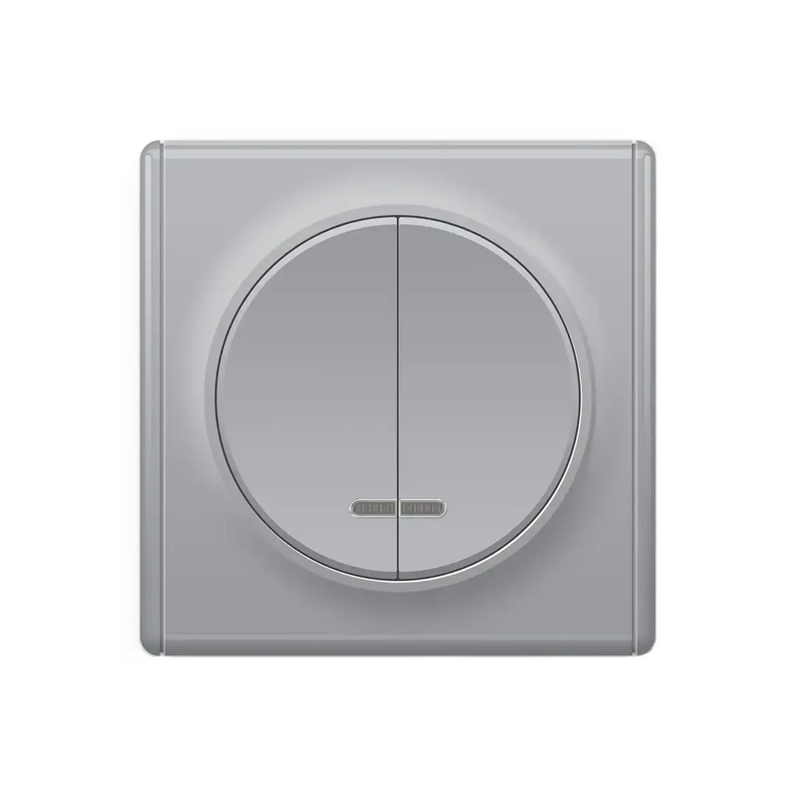 Întrerupător dublu cu indicator 9211-02NG Lotus 10 A 220 - 240 V Gri Elmos