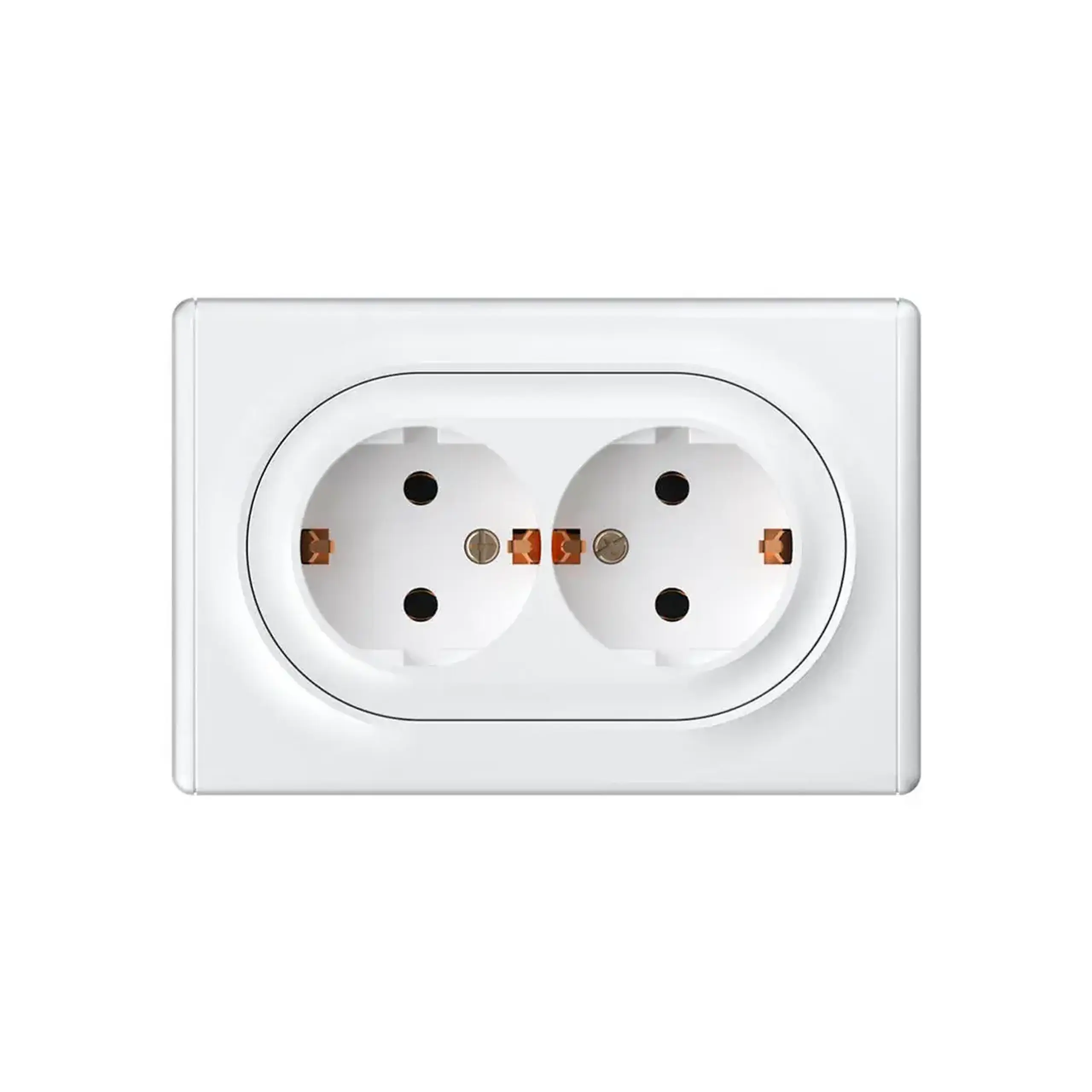 Priză dublă euro Lotus 16 A 220 - 240 V Alb Elmos - Culoare Alb