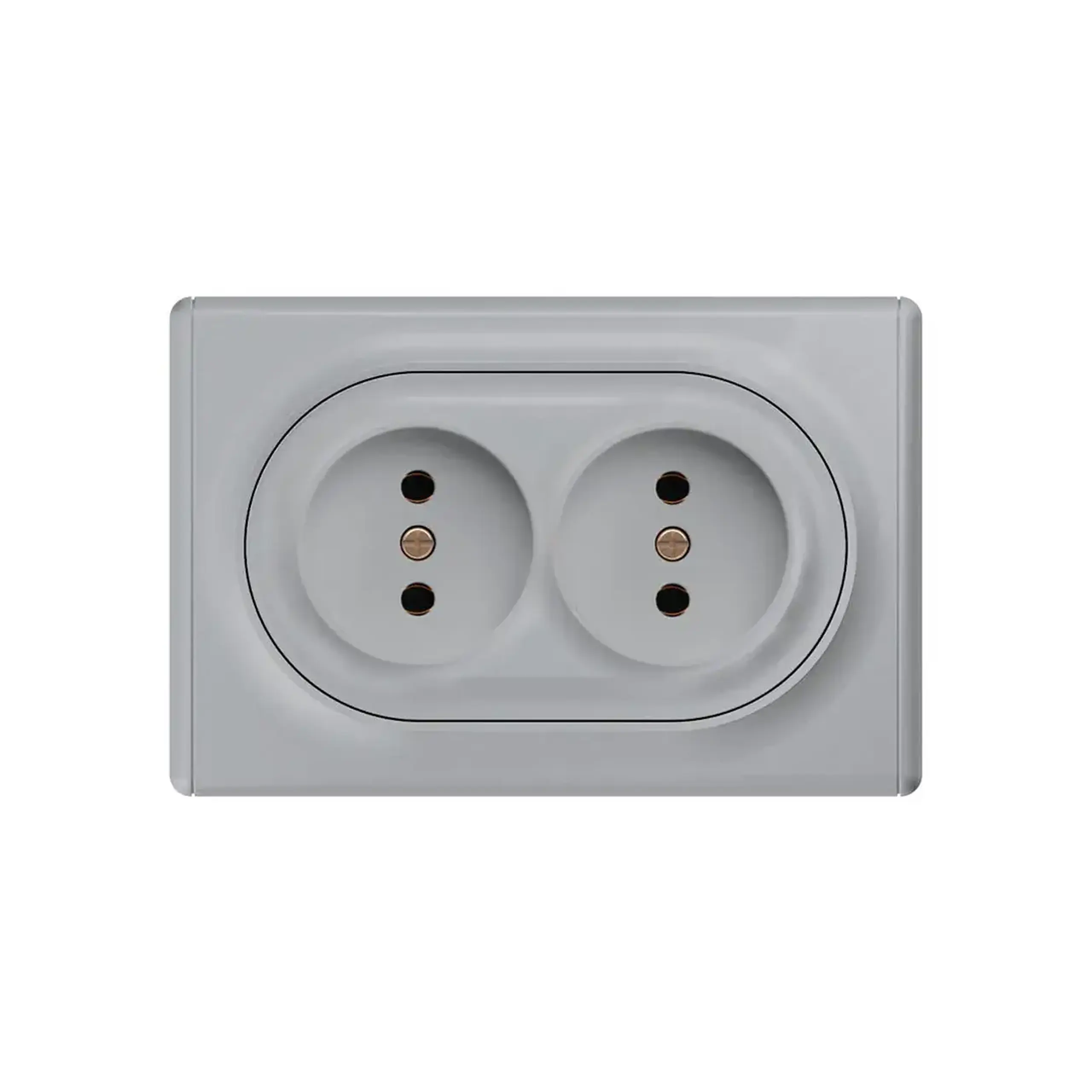 Priză dublă Lotus 16 A 220 - 240 V Alb Elmos - Culoare Gri