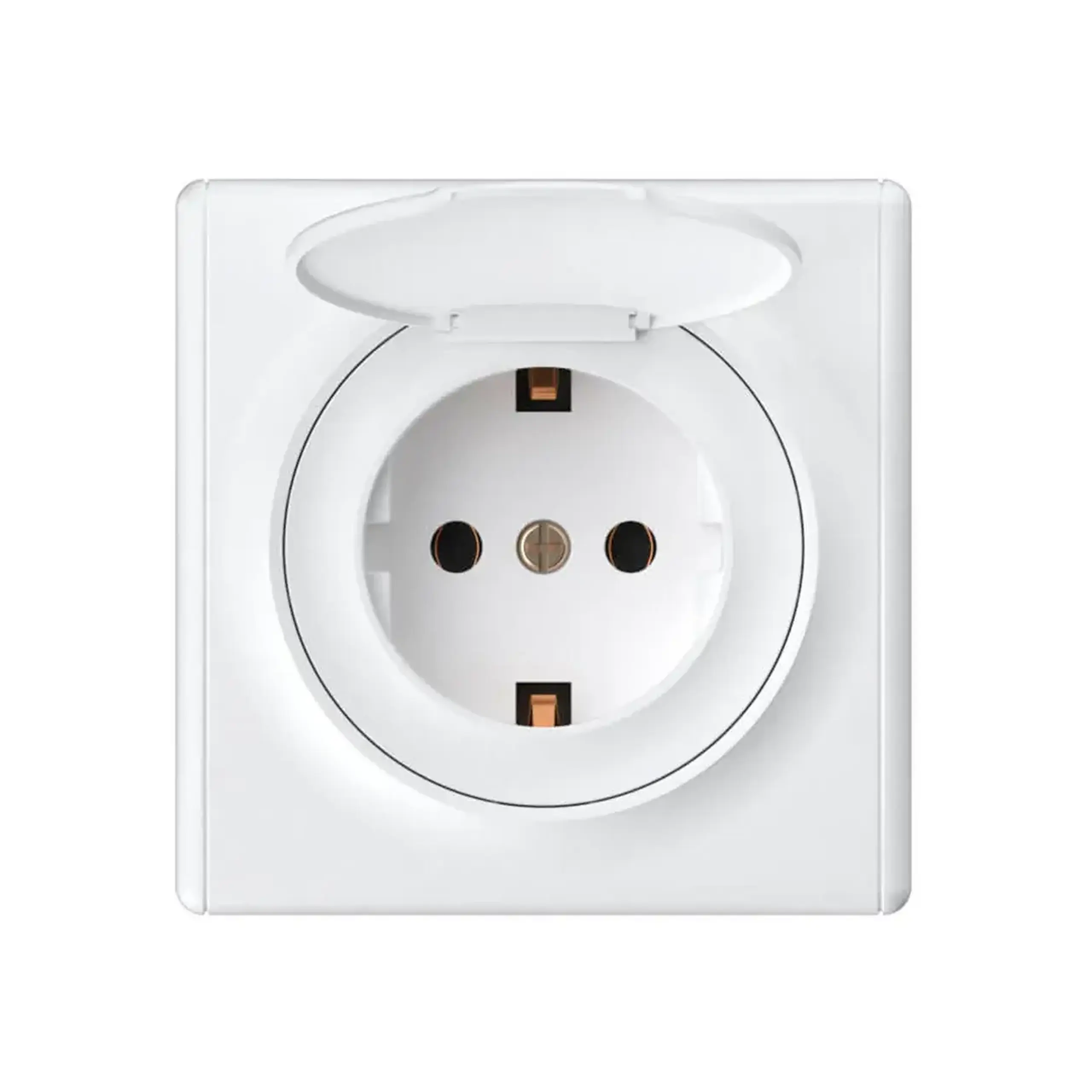 Priză euro cu capac Lotus 16 A 220 - 240 V Alb Elmos - Culoare Alb