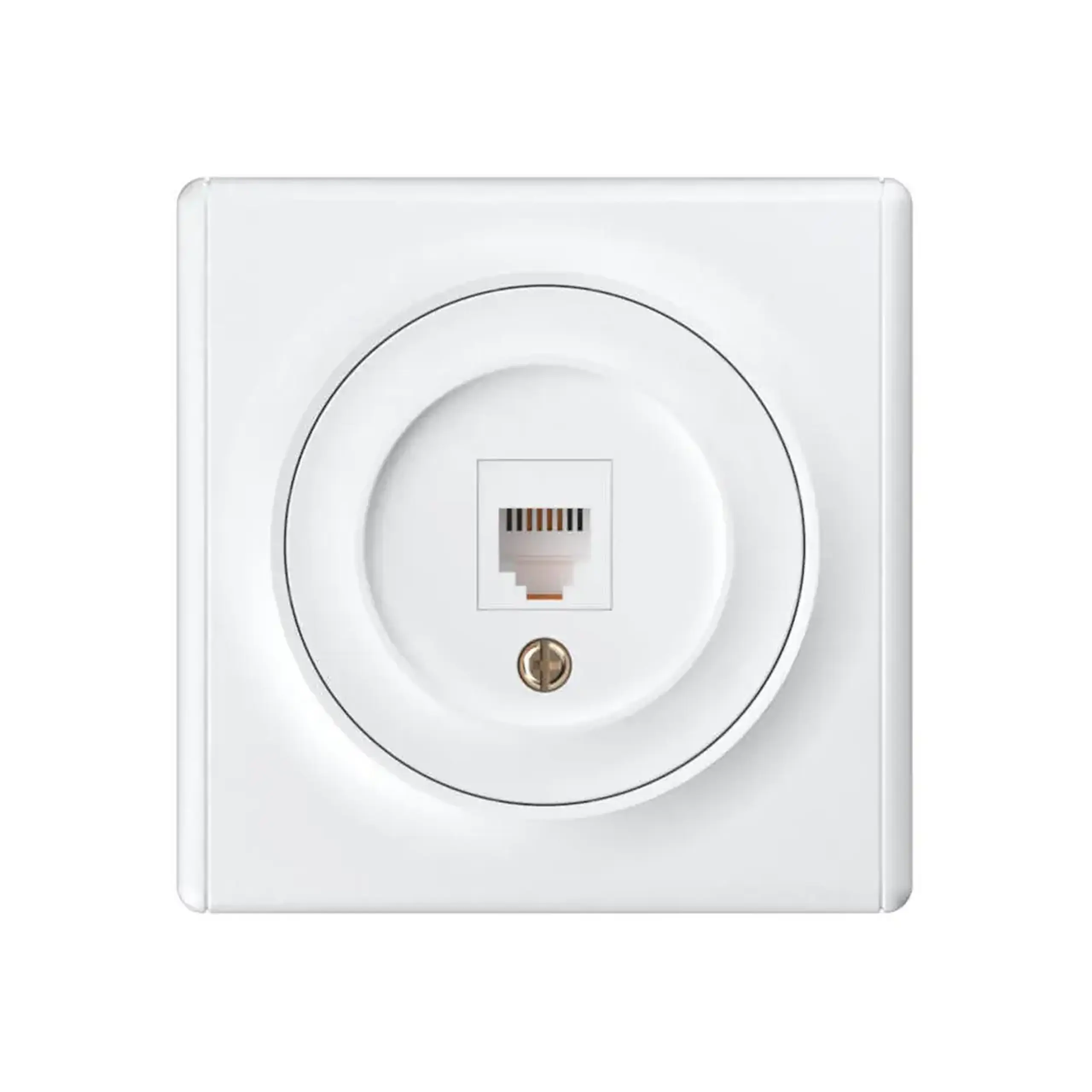 Priză de date Lotus 10 A Alb Elmos - Tip RJ45