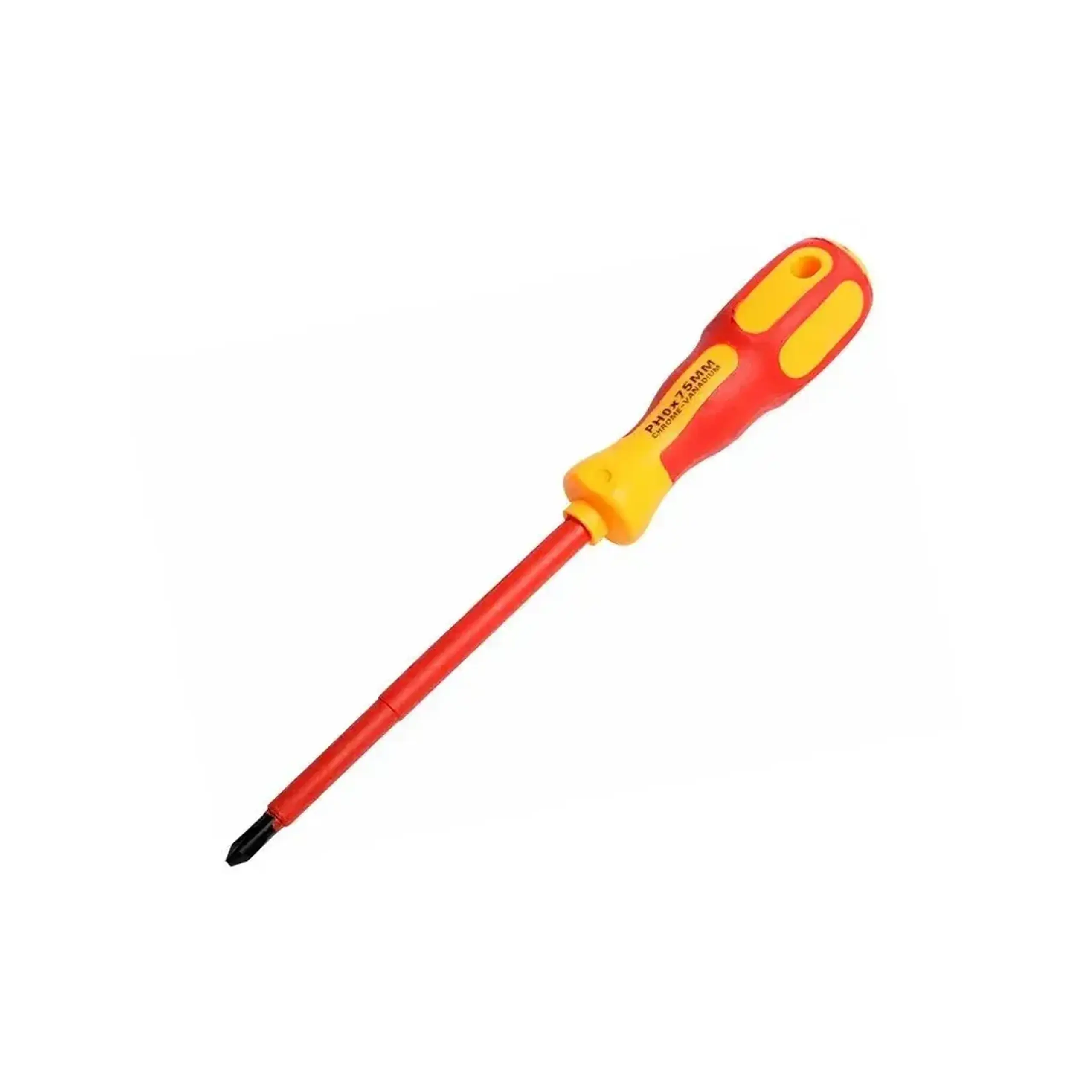 Șurubelniță dielectrică cruciformă PH0 75 mm 1000 V Rexant - Lungime de lucru 75 mm