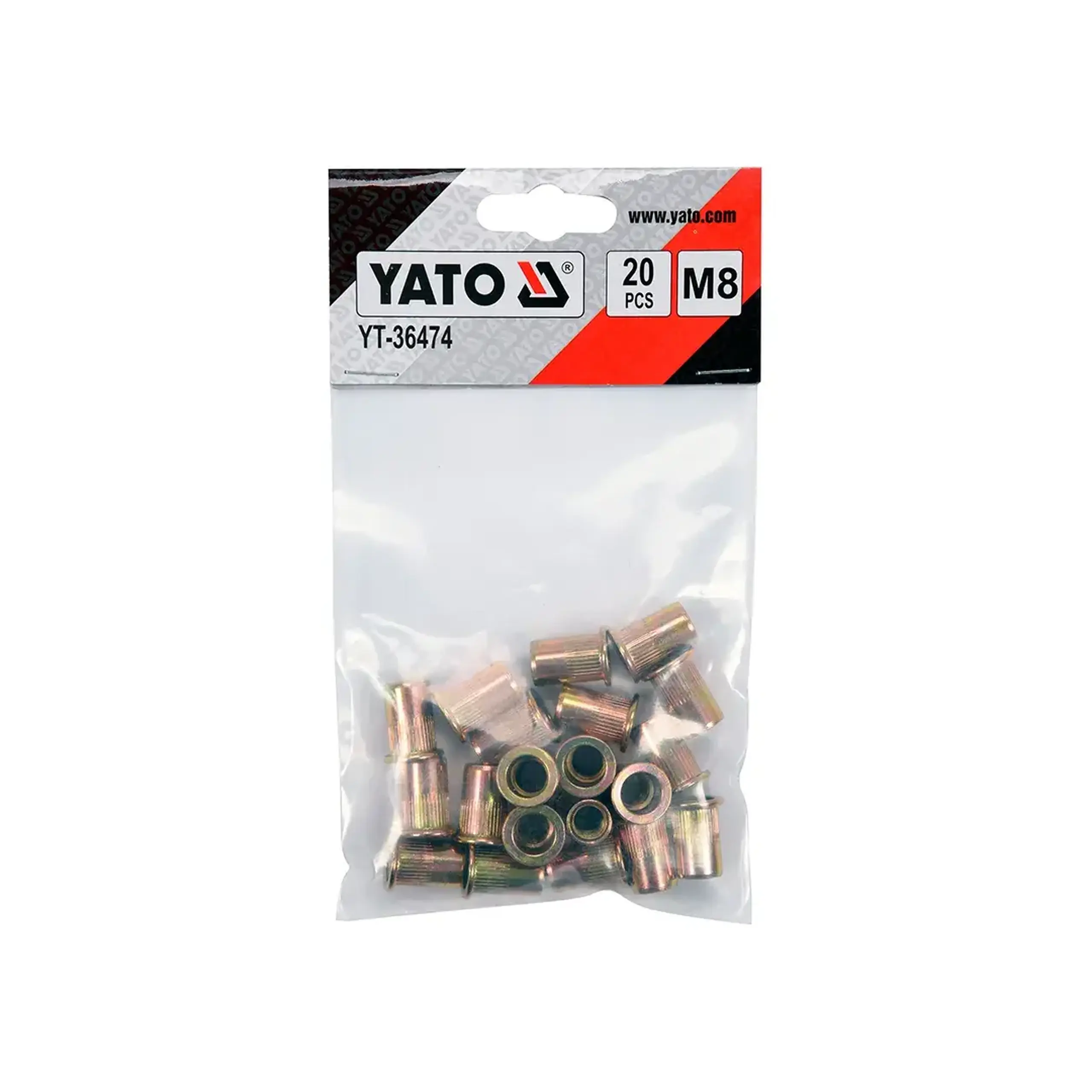 Nituri 8 * 18 mm Yato oțel 20 buc.