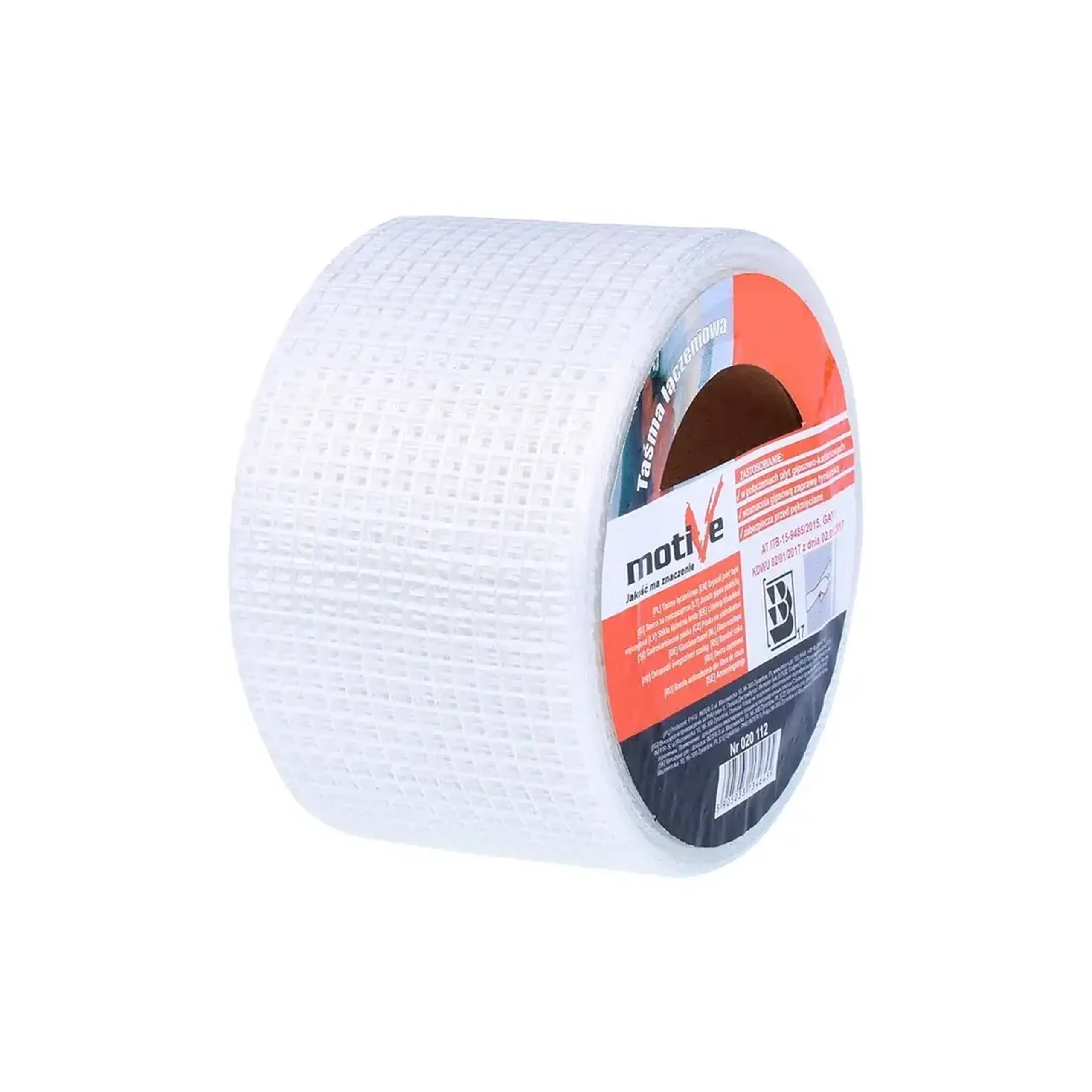 Bandă autoadezivă din fibră de sticlă Motive 020111 50 mm x 10 m alb - Model 020113