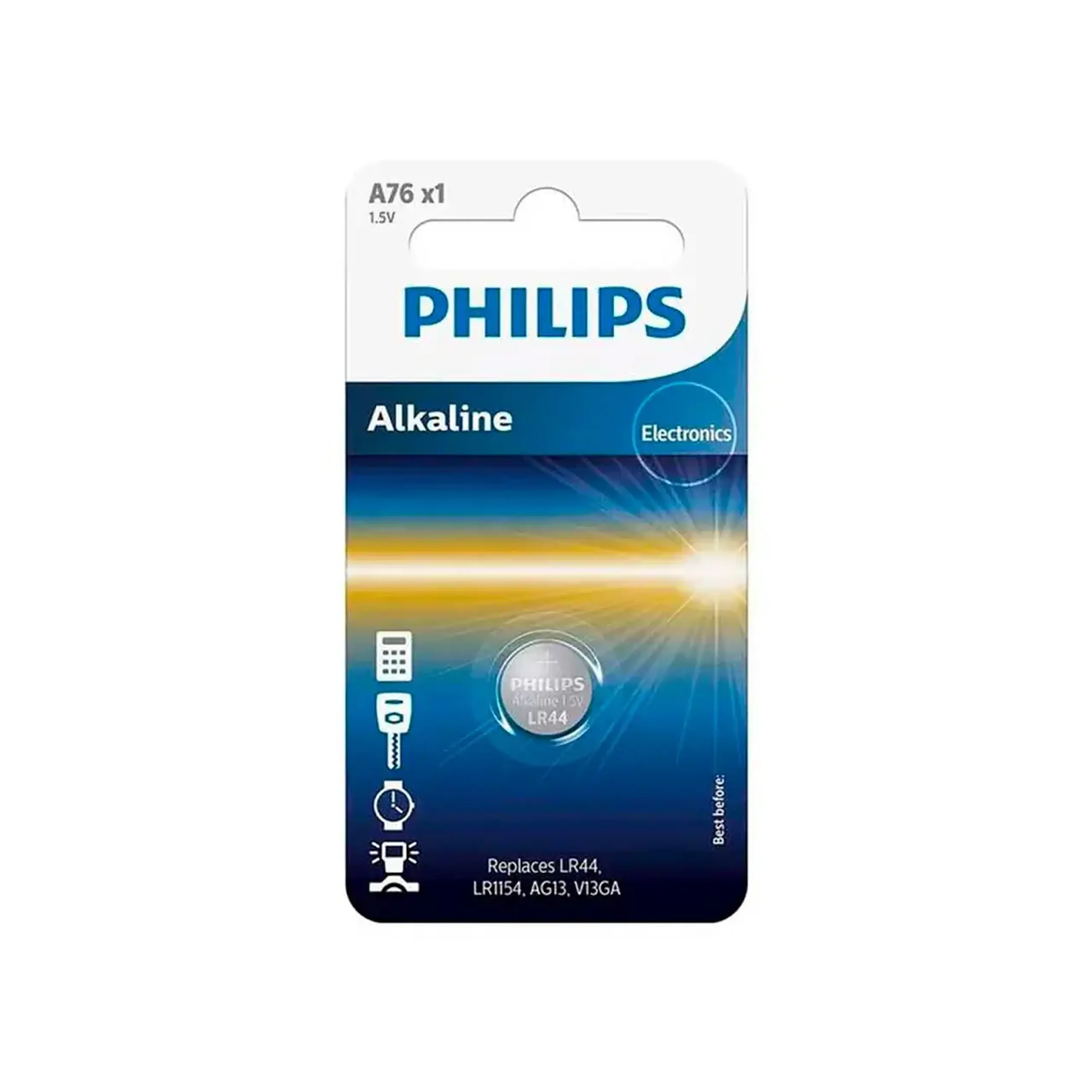 Pile electrice Philips A76 LR44 1.5 V
