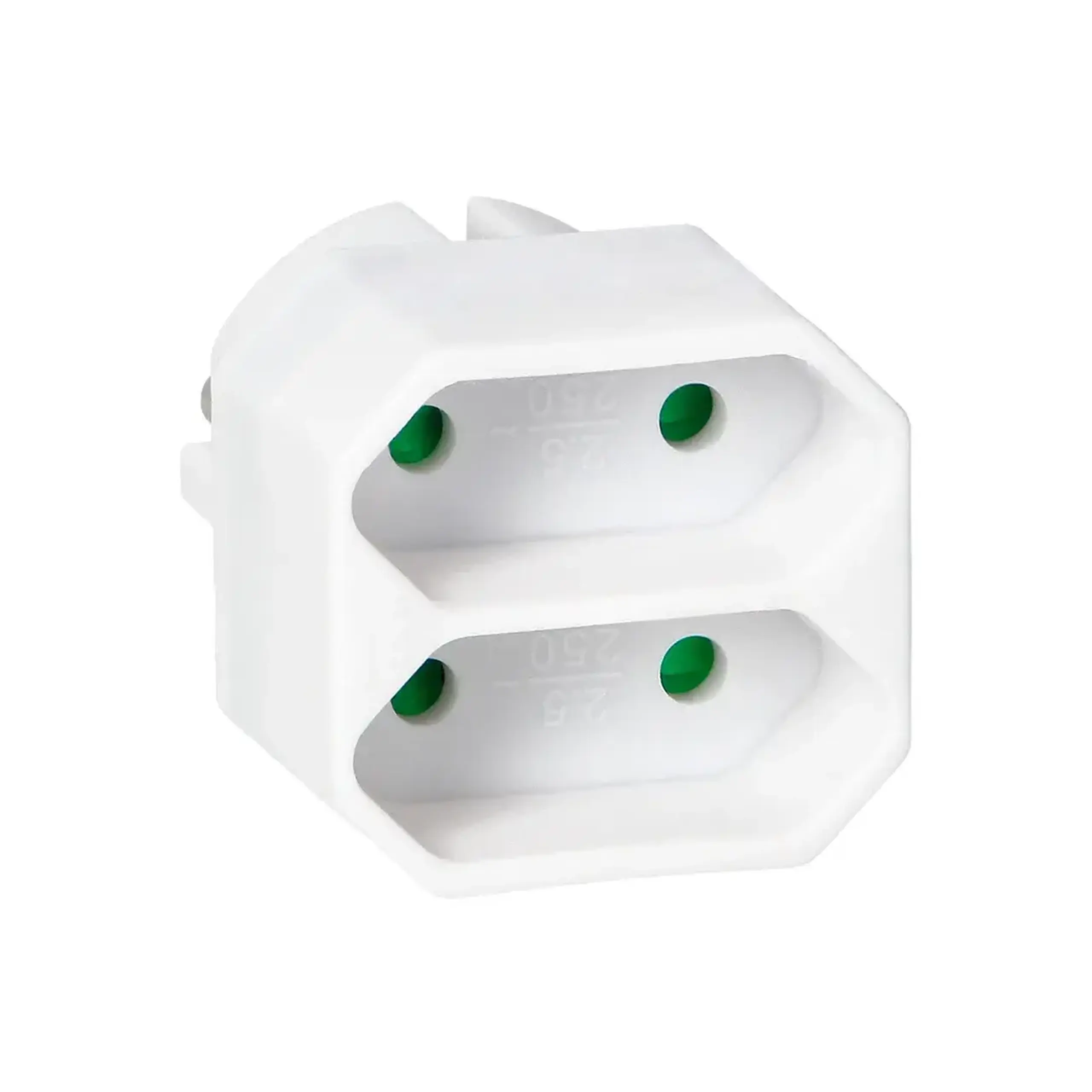 Adaptor dublu ORNO ORAE13277W 2 x 2P 5 A 220 - 240 V IP20