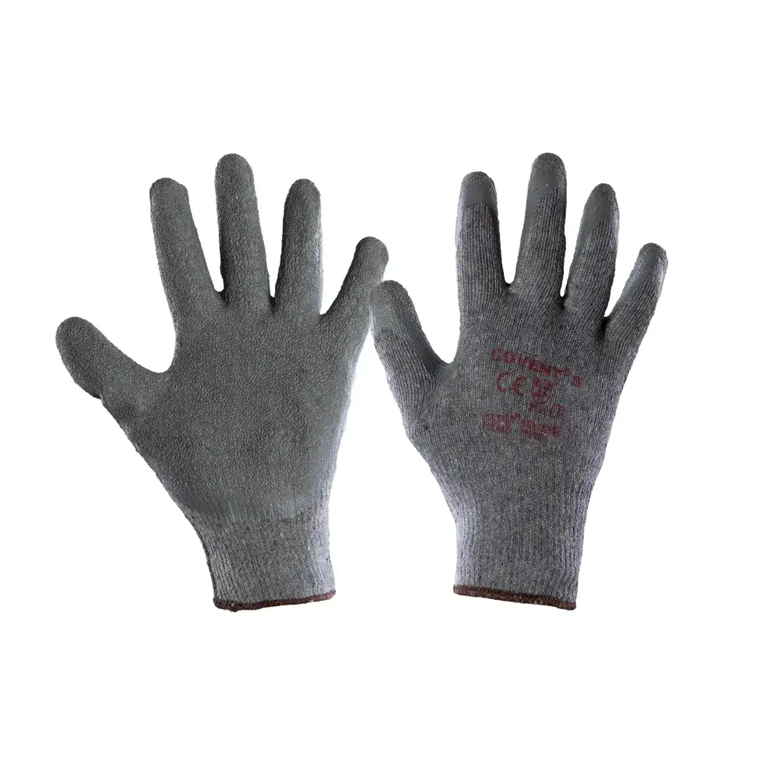 Mănuși acoperite cu latex S kat. II 9 Gri COVENT - Mărime 11