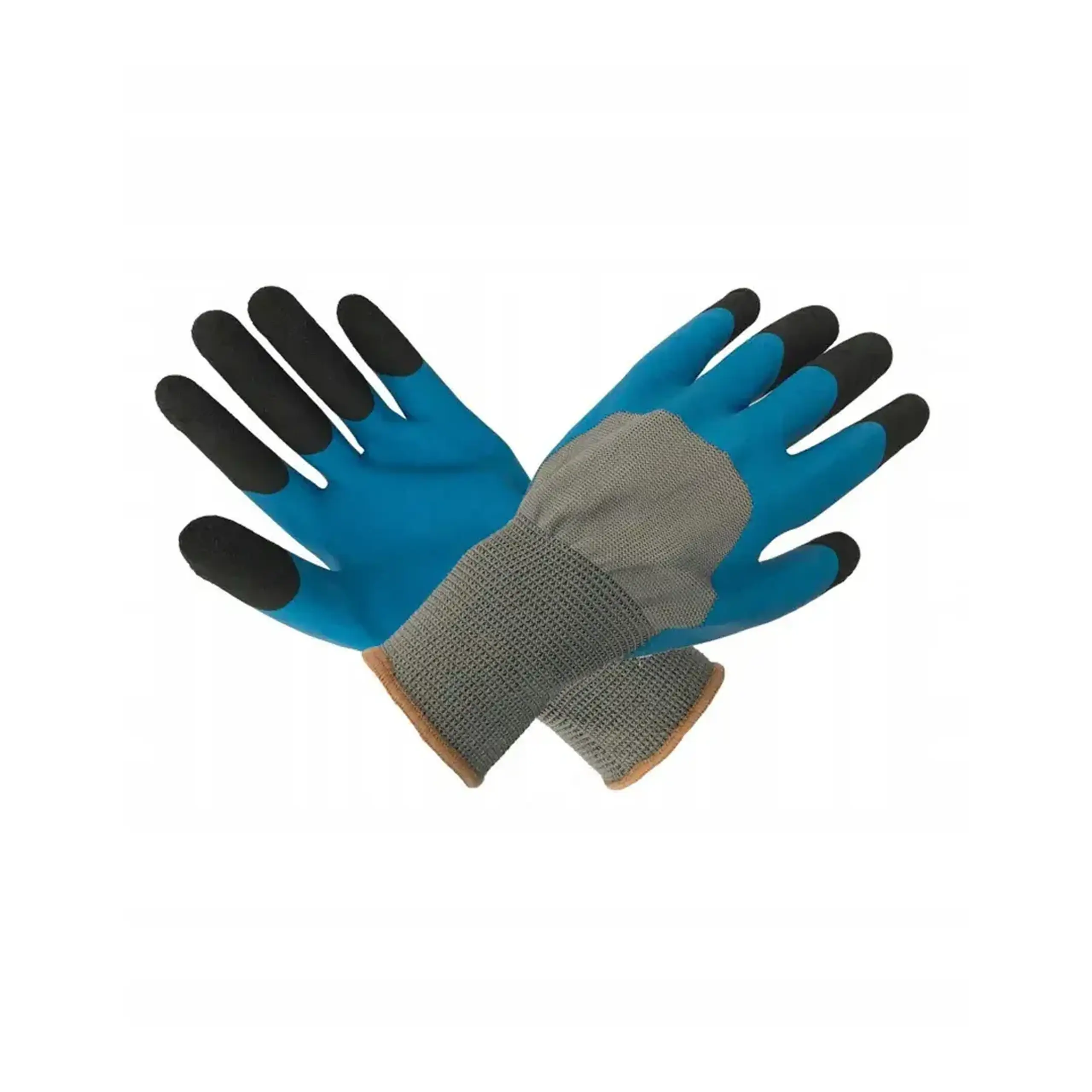 Mănuși acoperite cu latex 493F 10/XL Albastru/Negru/Sur Crasdan