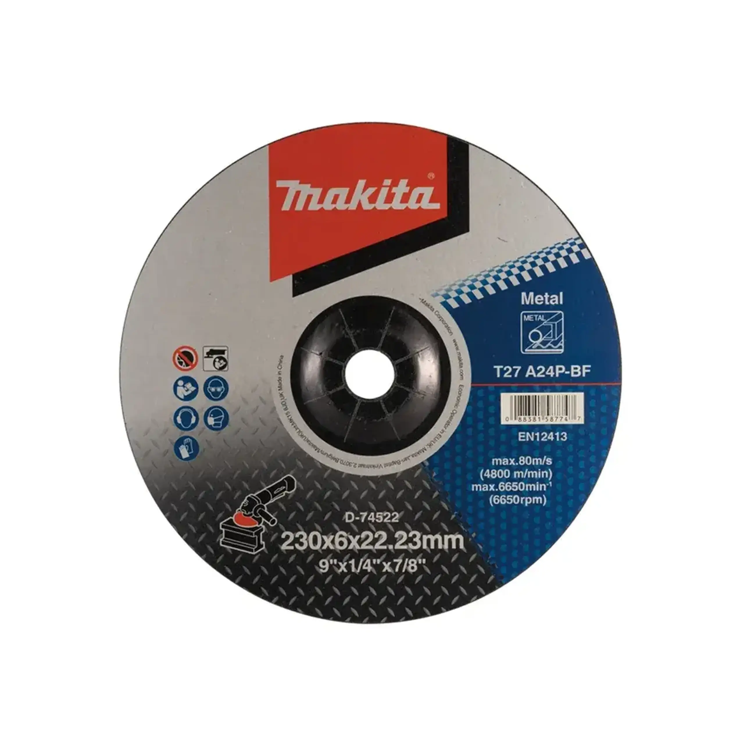 Disc de şlefuire pentru metal 230 * 22.23 mm Makita