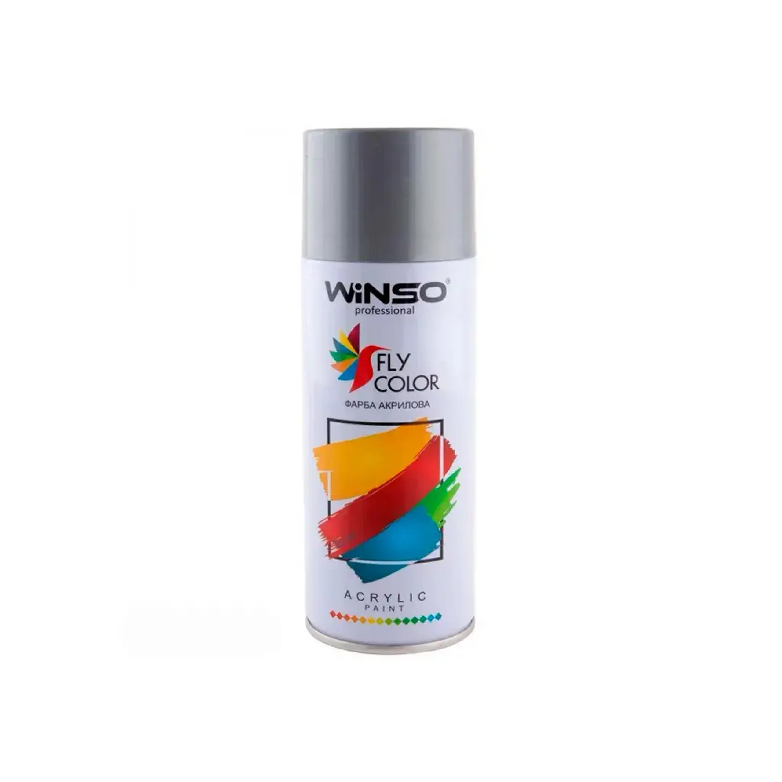 Vopsea spray acrilică Fly Color gri închis 450 ml WINSO