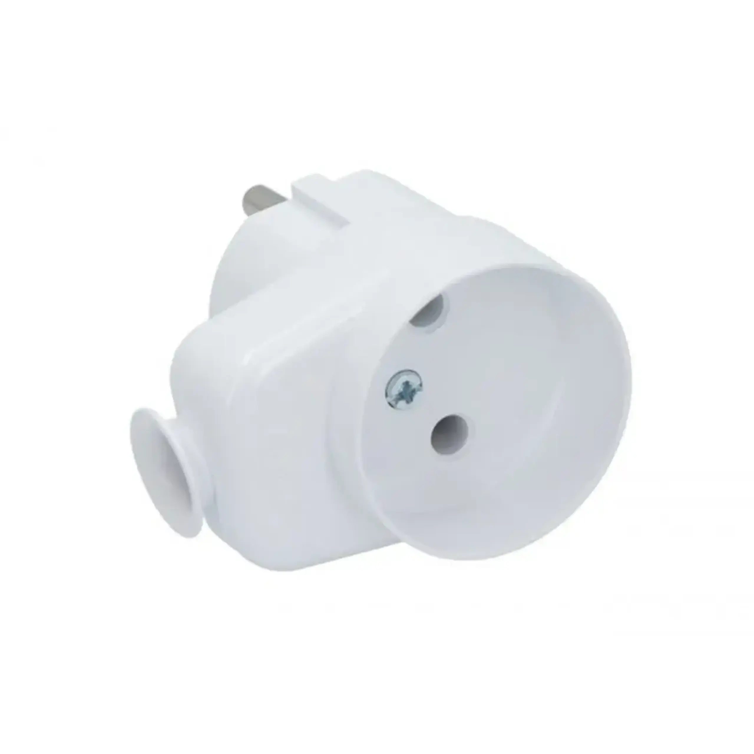 Fișă mobilă cu priză ORNO WT16UGK2BIAŁY 2P 16 A 250 V AC IP20