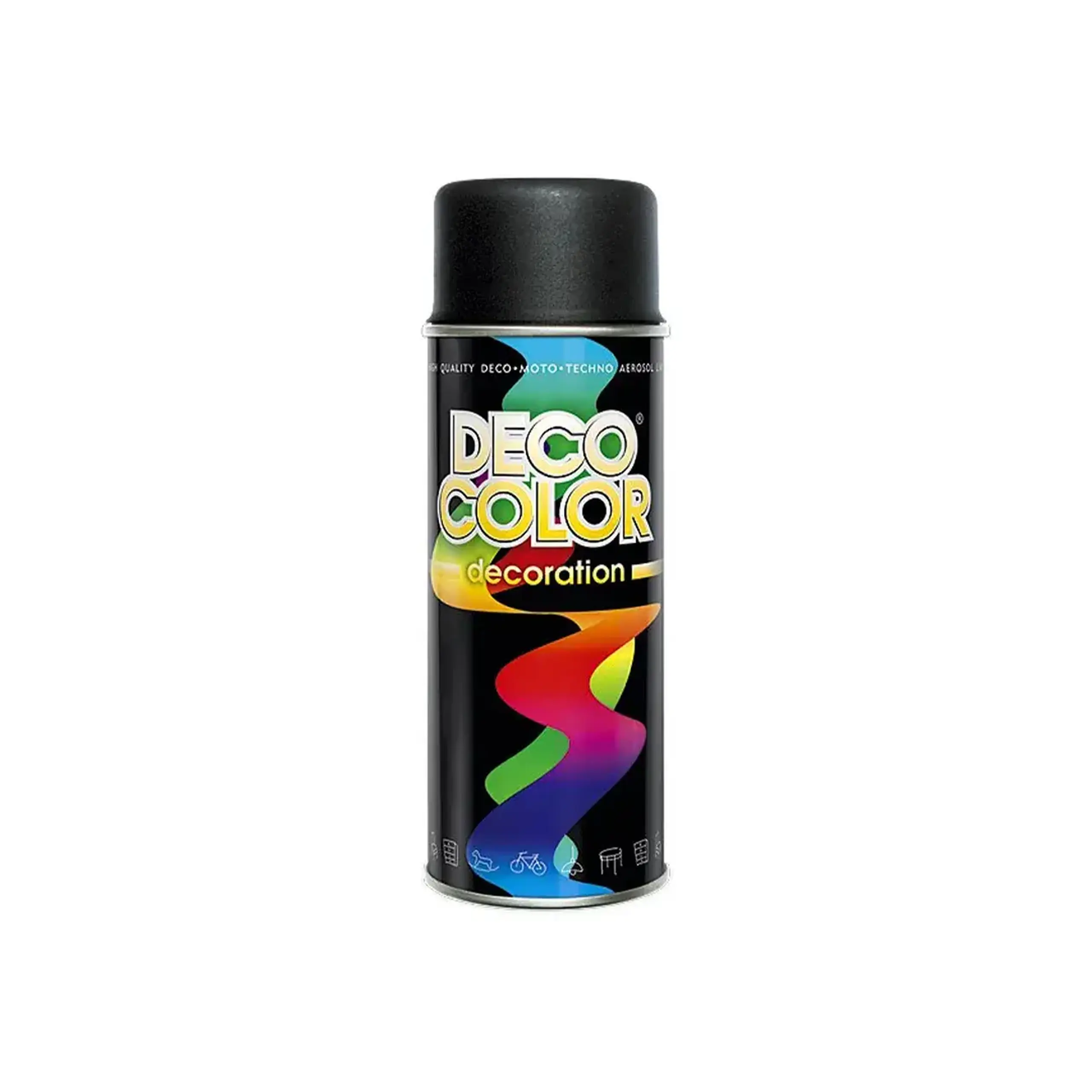 Vopsea spray negru mat 400 ml Deco Color