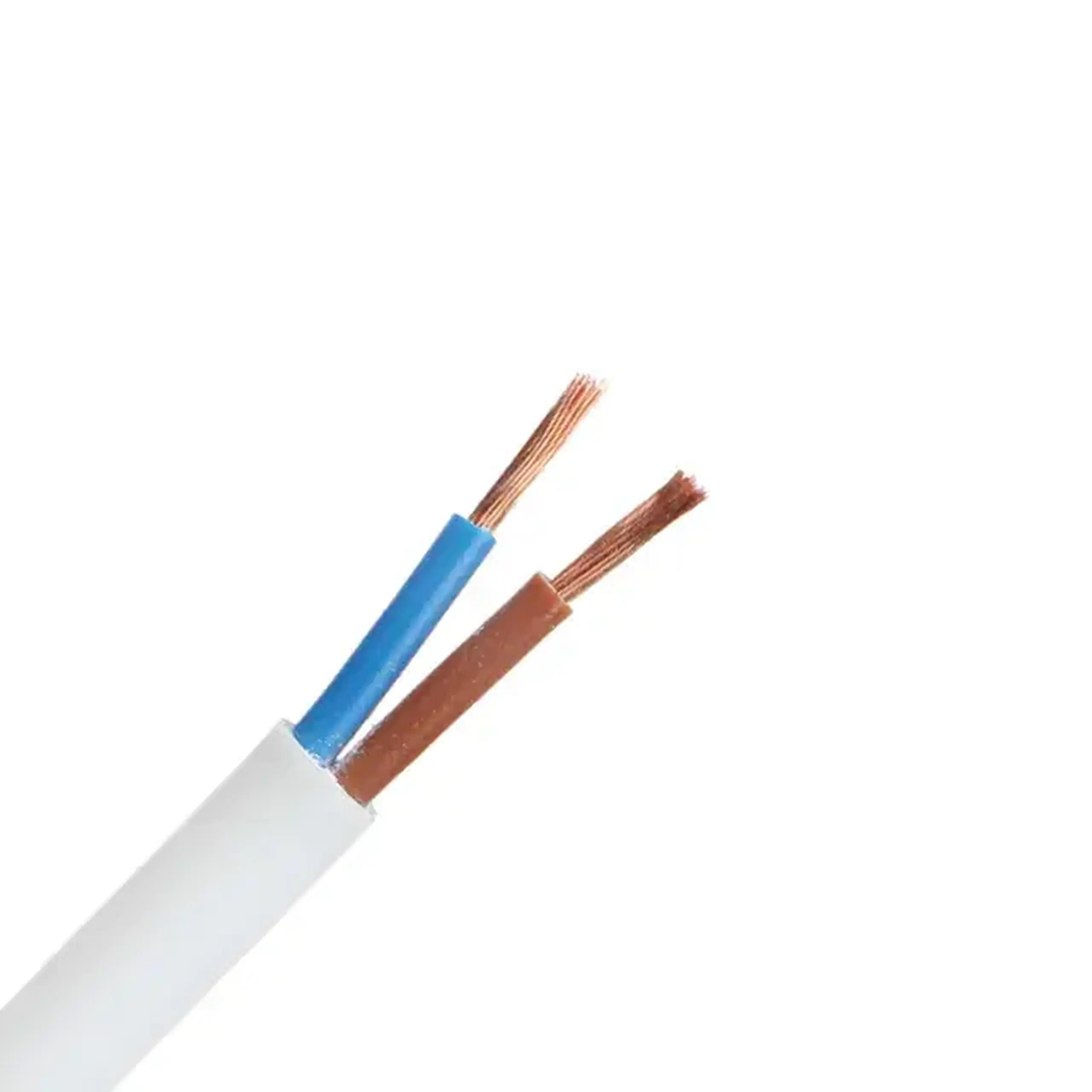 Fir electric SVVP 2 * 0.75 mm² Alb Cupru