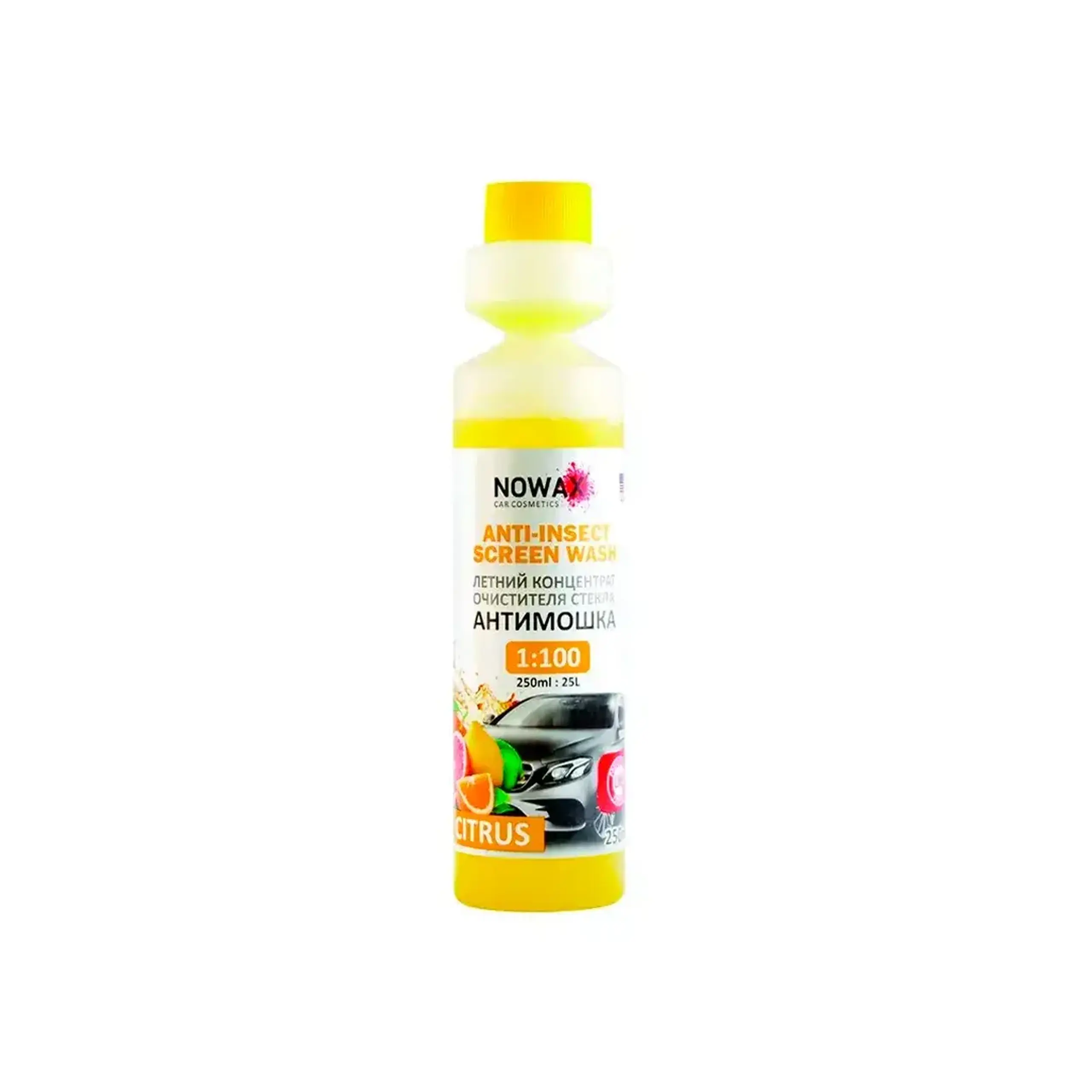 Soluție concentrată pentru parbriz Nowax CITRUS 250 ml