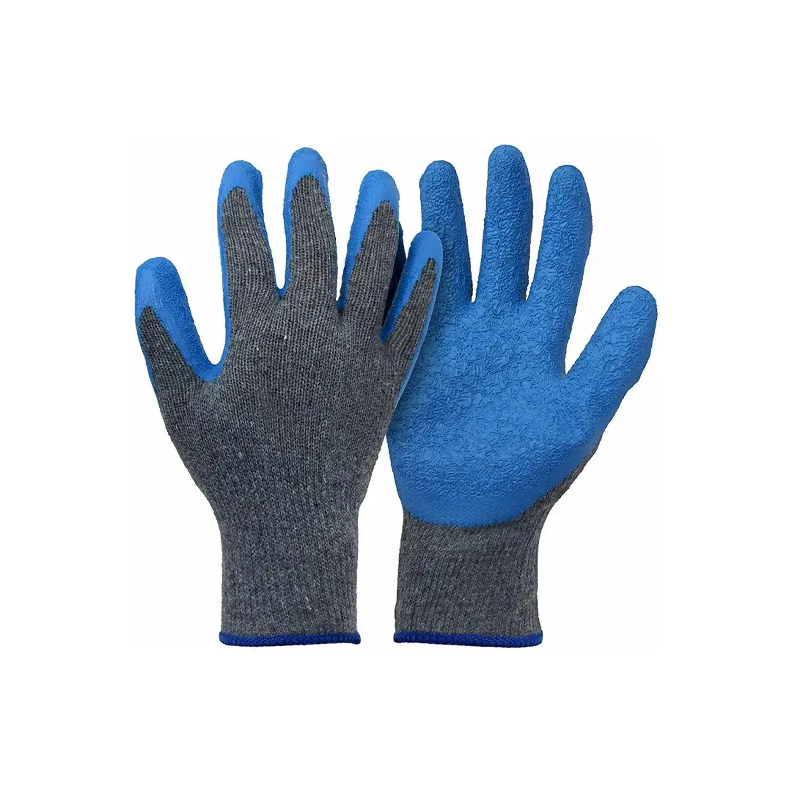 Mănuși acoperite cu latex 10 Gri/Albastru