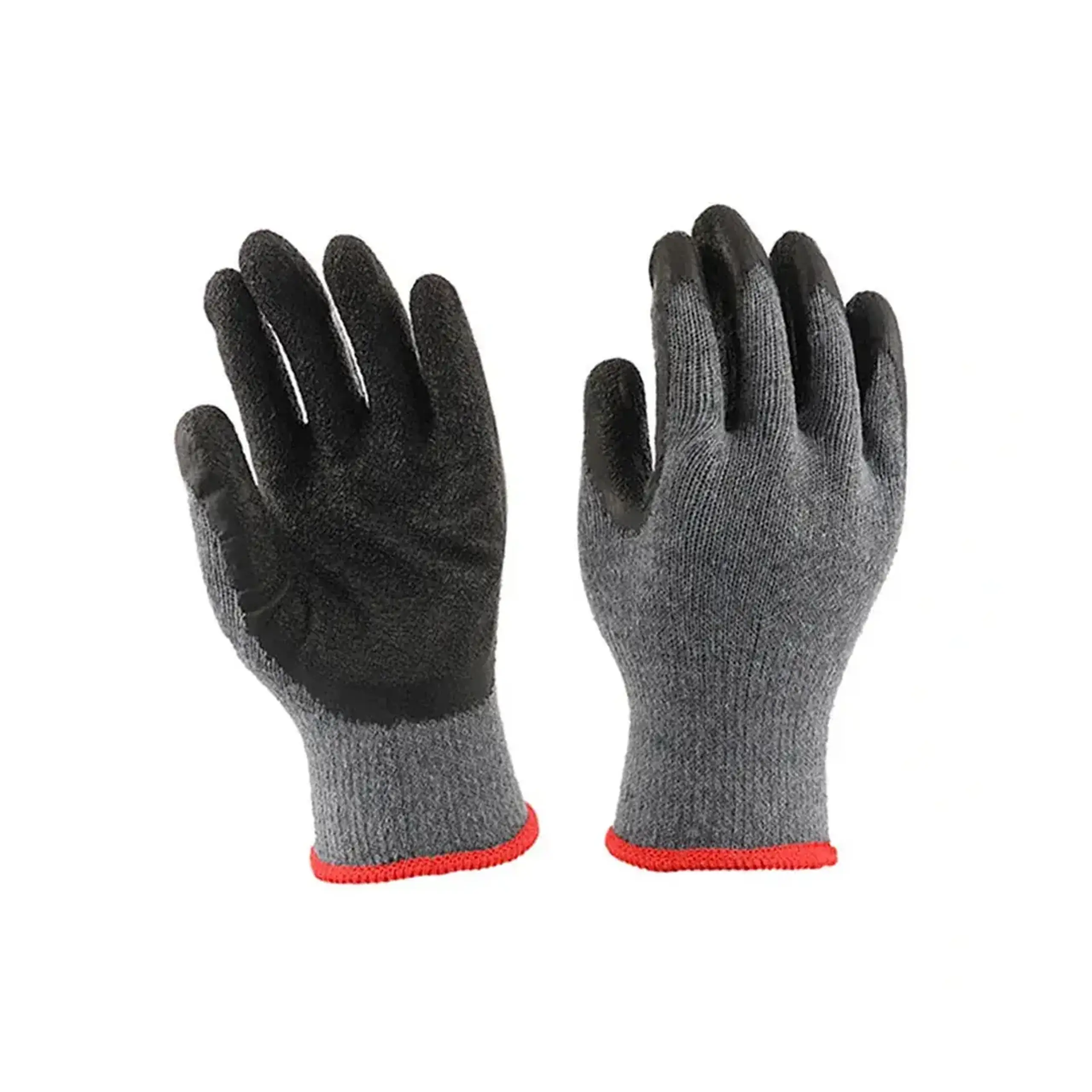 Mănuși acoperite cu latex 10 Gri/Negru