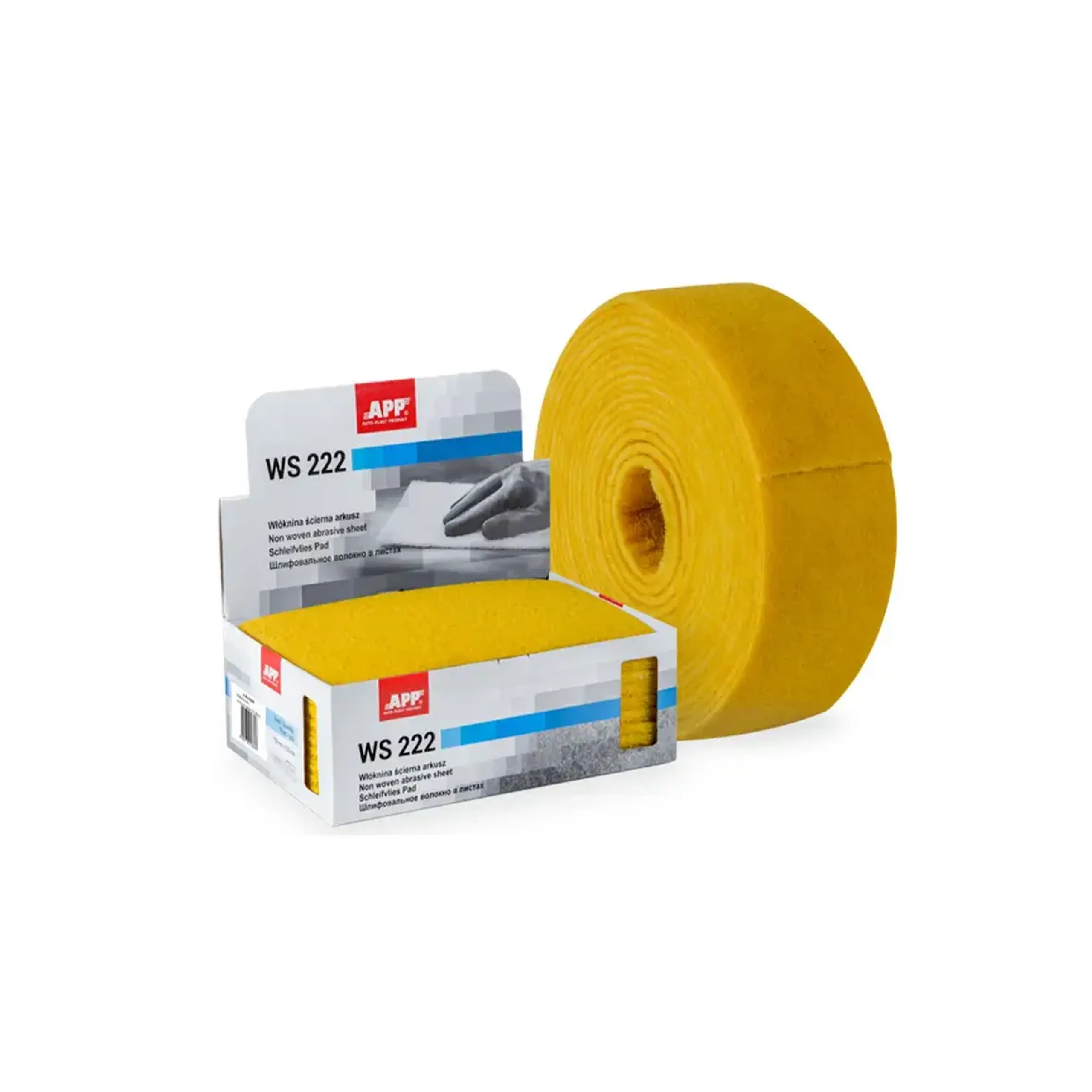 Foaie abraziva nețesută APP 06Z230 150 x 230 mm auriu