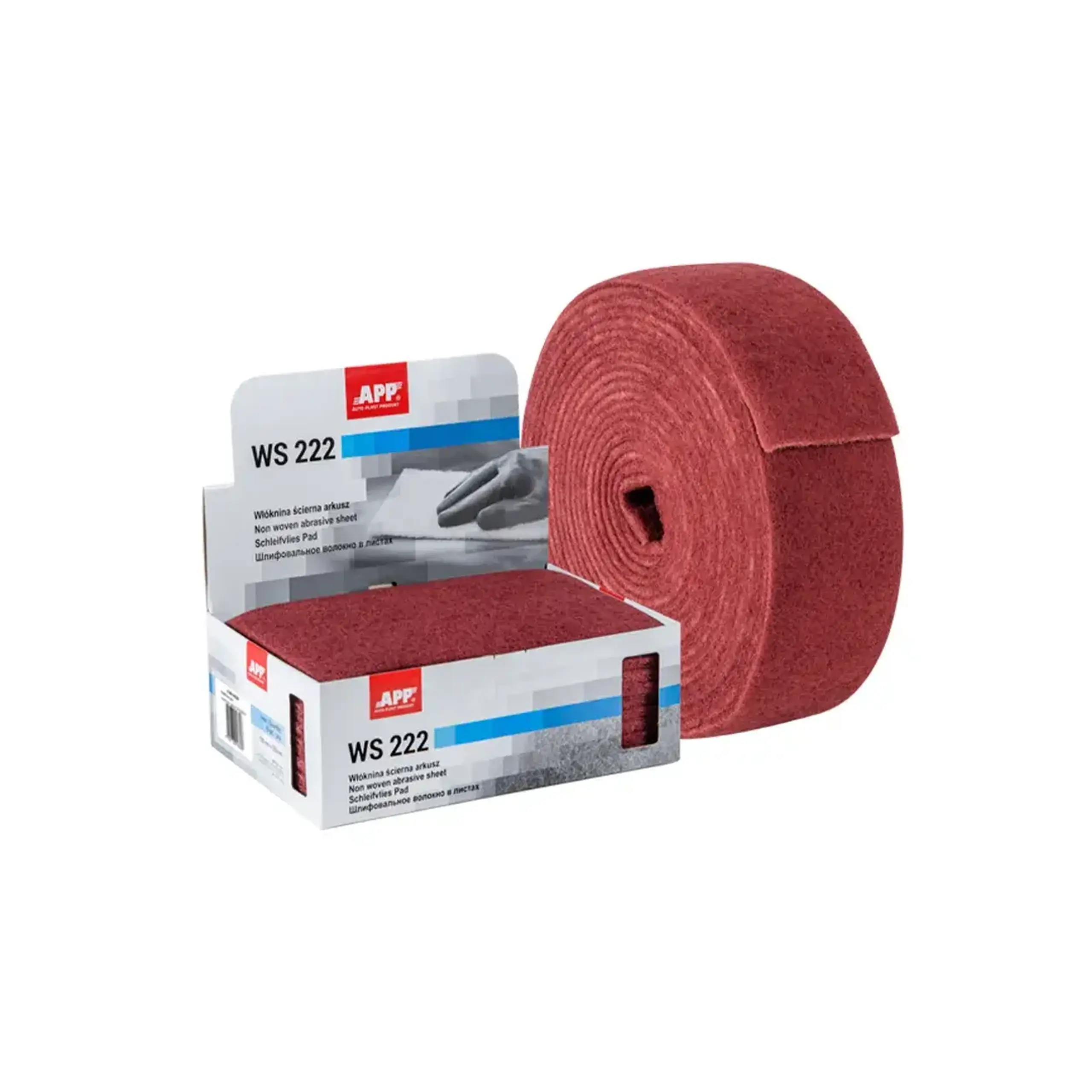 Foaie abraziva nețesută 06Z210 150 x 230 mm Roșu APP