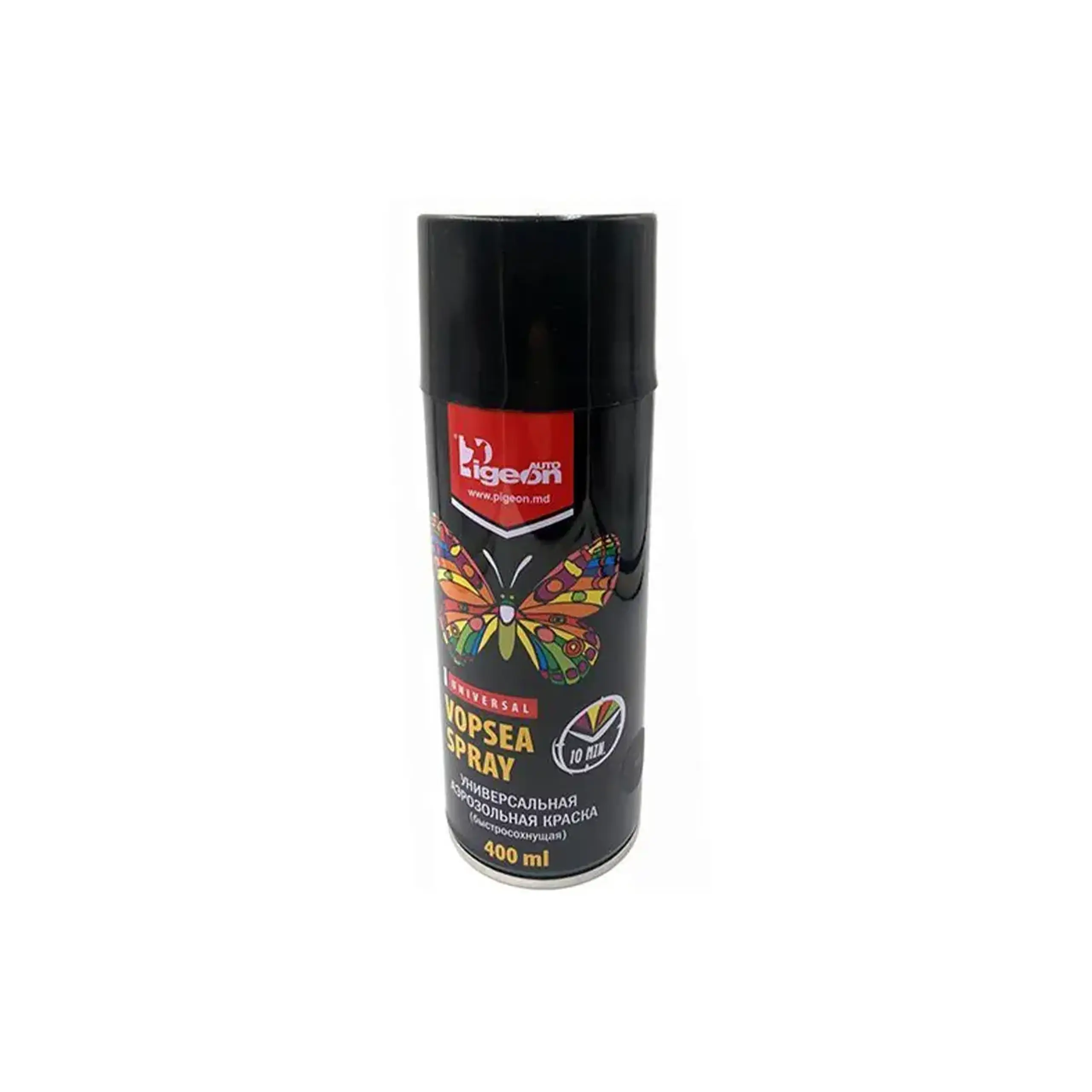 Vopsea spray PG-10 negru mat 450 ml Pigeon