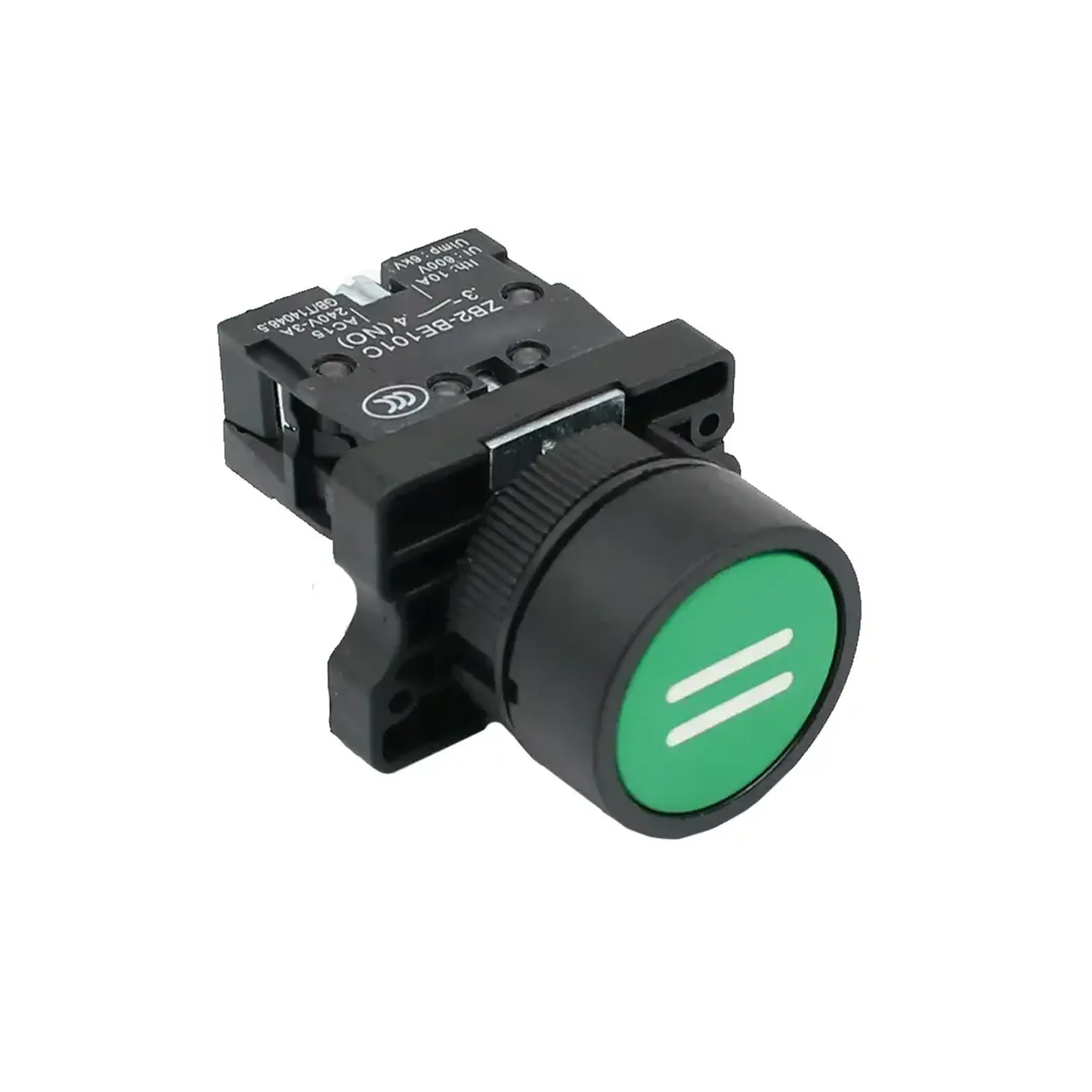 Buton cu marcaj "II" Himel HLAY2 1 NO 240 V 10 A IP40 verde